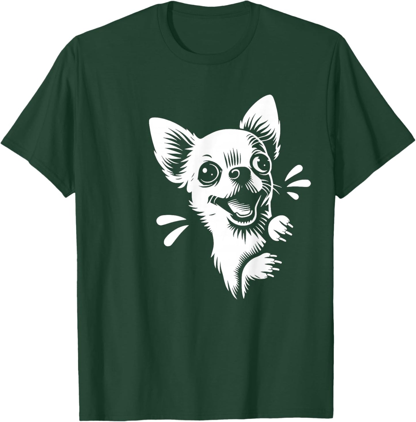 Funny Chihuahua Scout Dog Graphic Design T-Shirt - T-Shirt | Forest