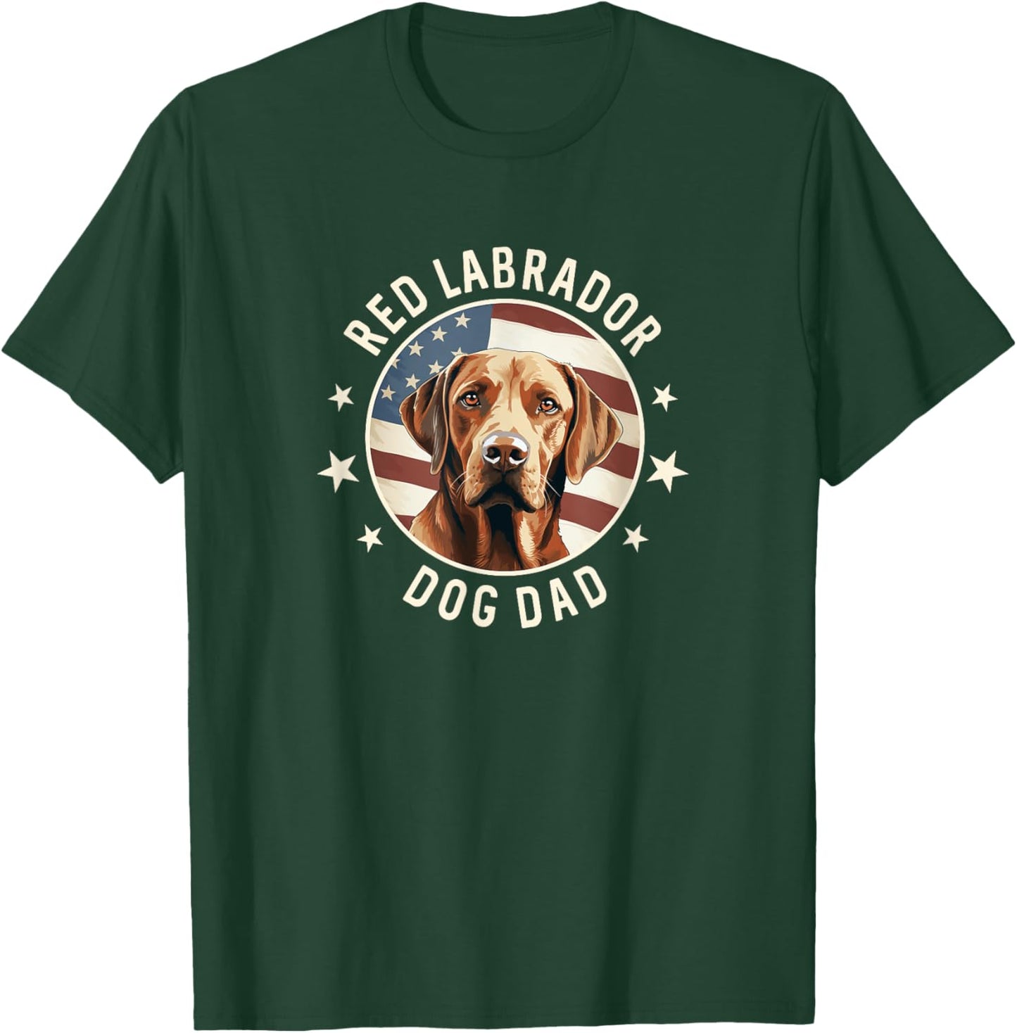 Red Labrador Retriever Dog Dad Women T-Shirt - T-Shirt | Forest