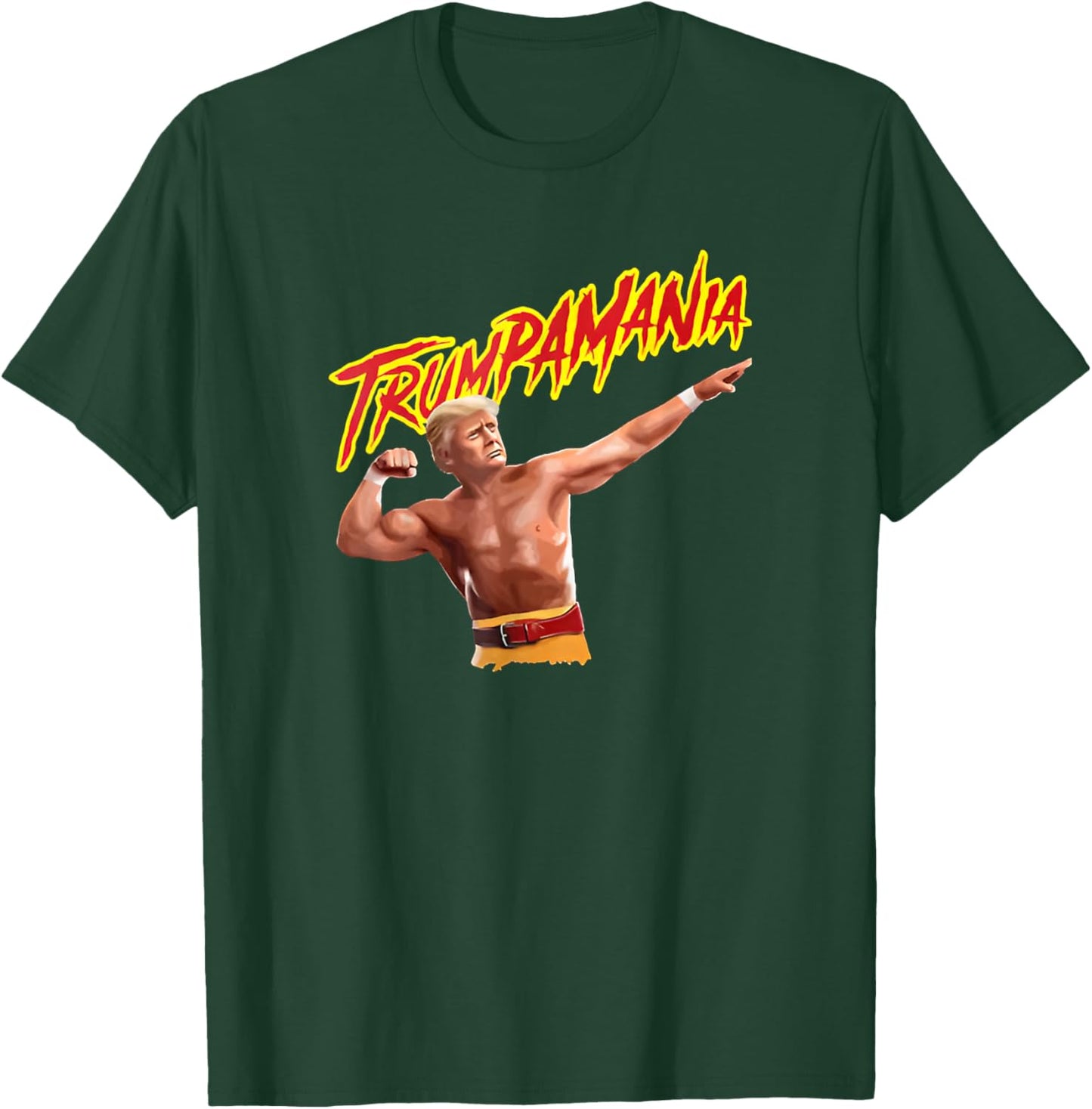 Funny Trumpmania Wrestling Meme 2024 T-Shirt - T-Shirt | Forest