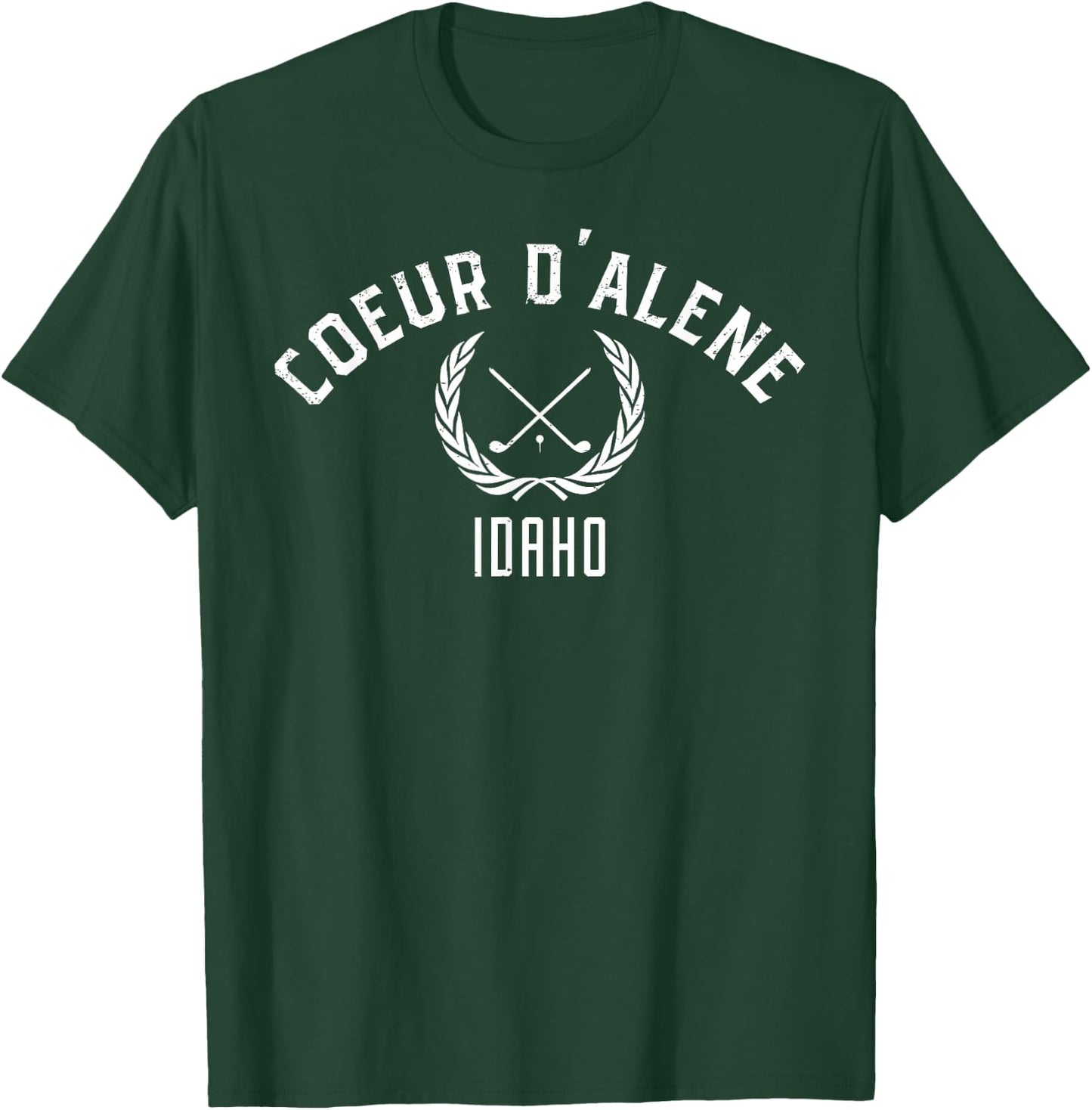 Coeur D'Alene Idaho Golf T-Shirt - T-Shirt | Forest