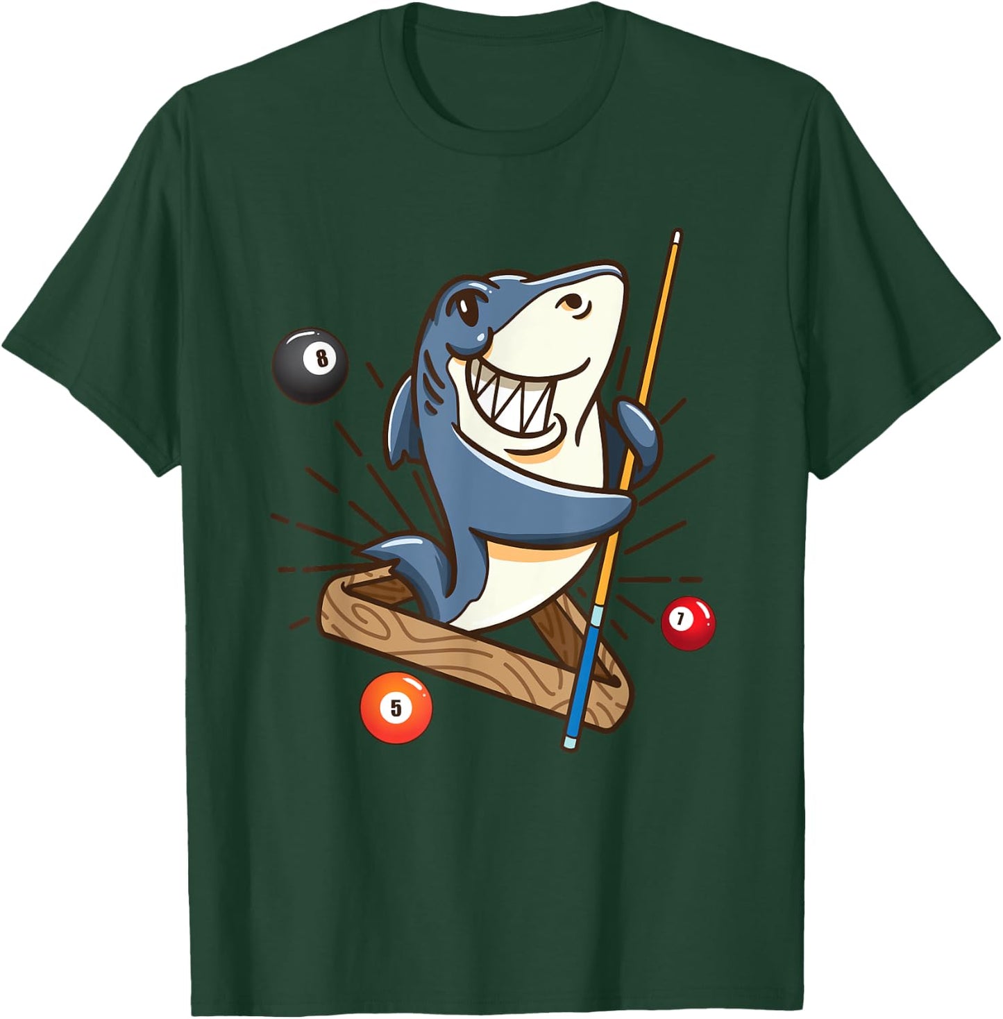 Billiard Shark Hustler Pool Shirts Girls Snooker Gifts T-Shirt - T-Shirt | Forest