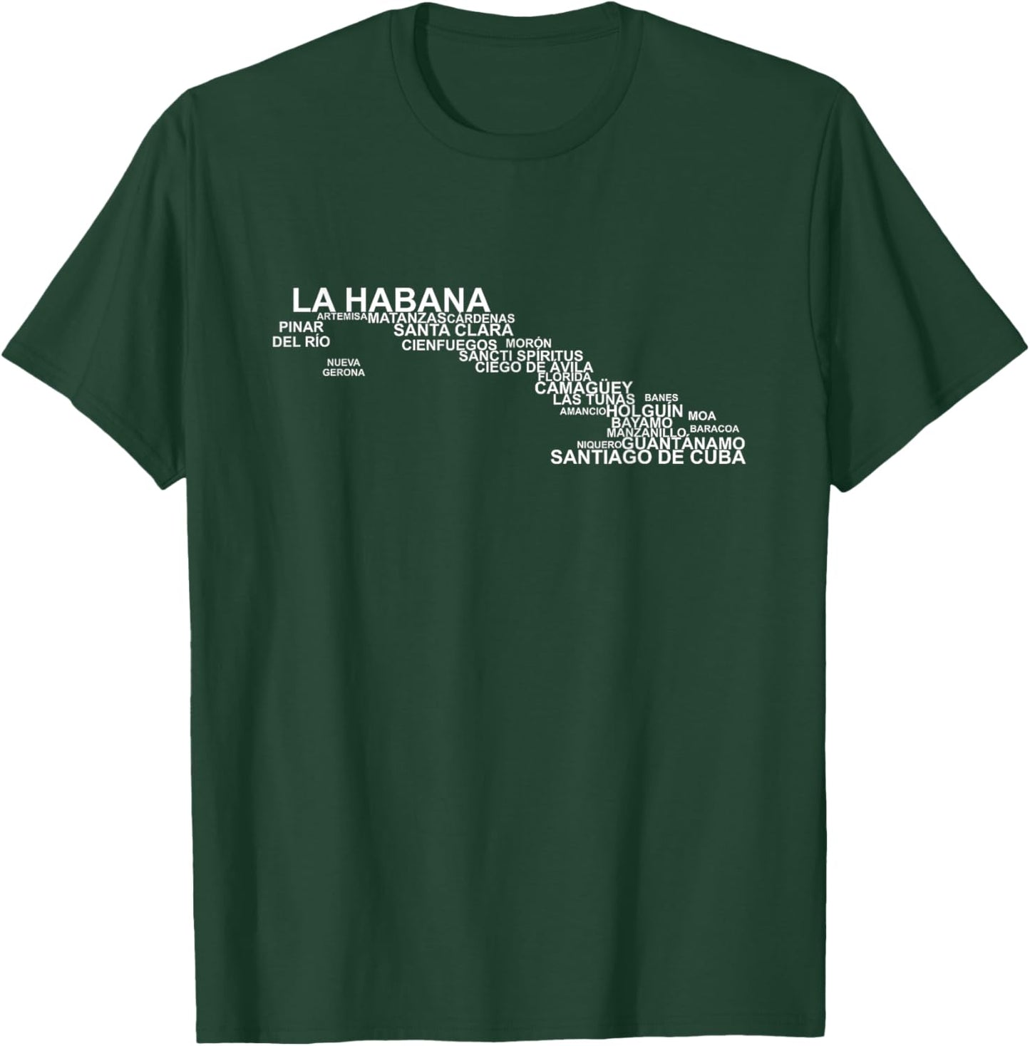 Cuba Outline, Cuba Travel, Cuba Holiday, Cubans, Cuba T-Shirt - T-Shirt | Forest