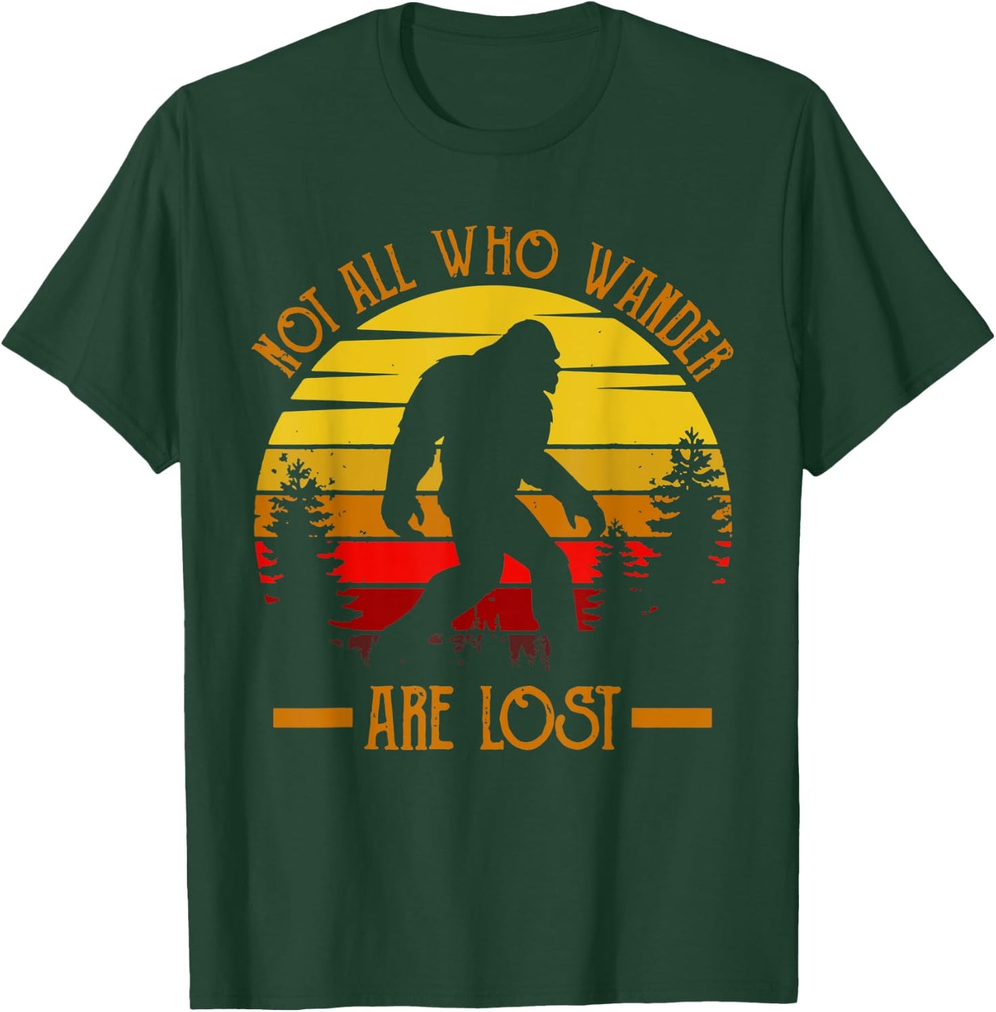 Yeti Bigfoot apparel vintage design social distance champion T-Shirt - T-Shirt | Forest