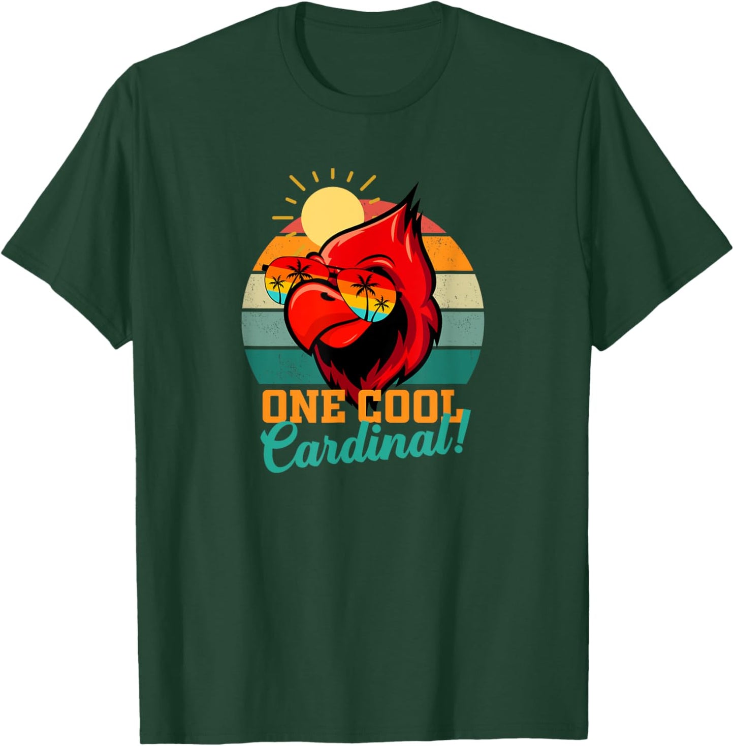 Cardinal Red Cardinal Bird Vintage Birdwatcher Birdwatching T-Shirt - T-Shirt | Forest