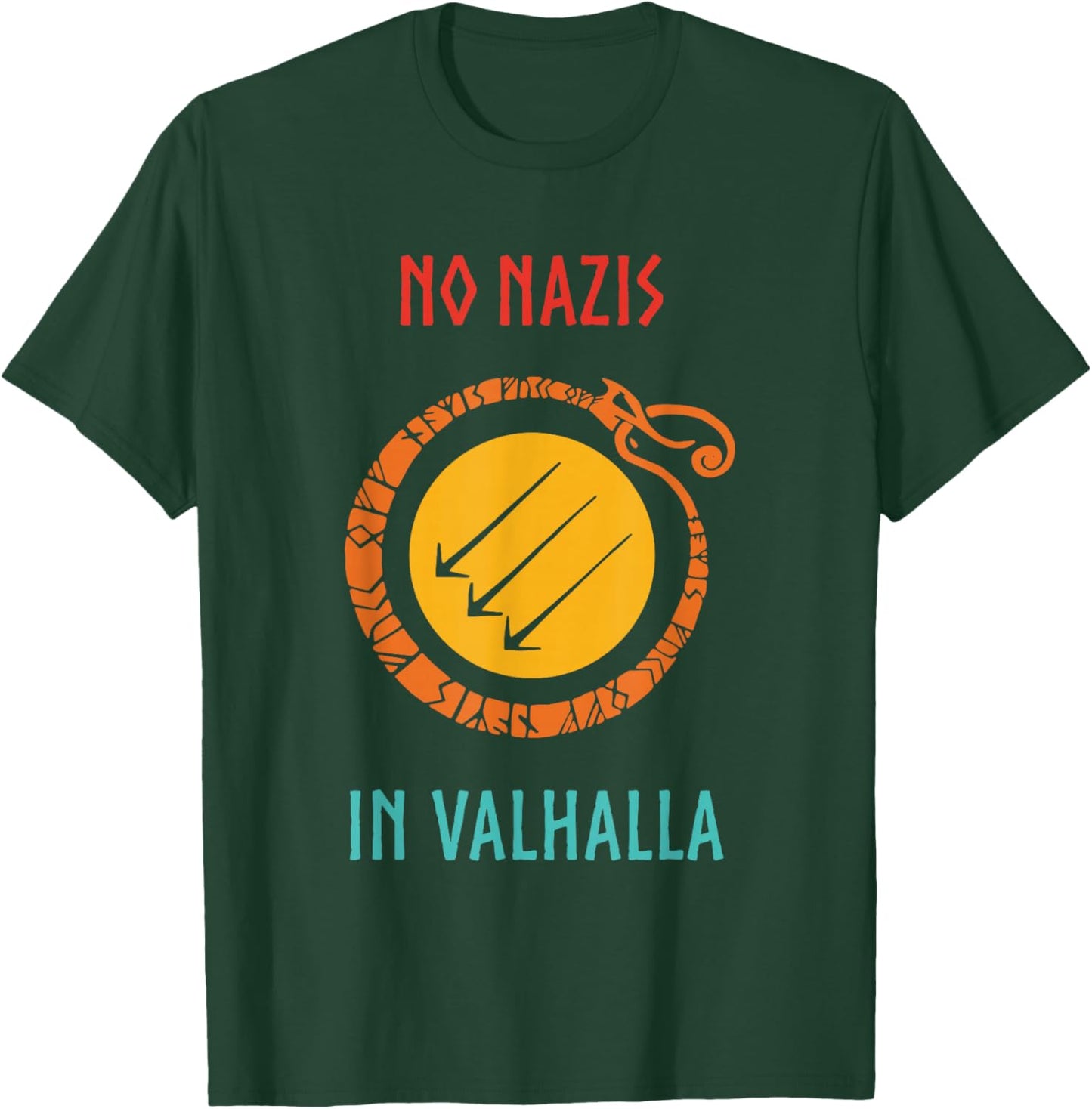 No Nazis in Valhalla Funny Vintage Apparel Black Kids T-Shirt - T-Shirt | Forest