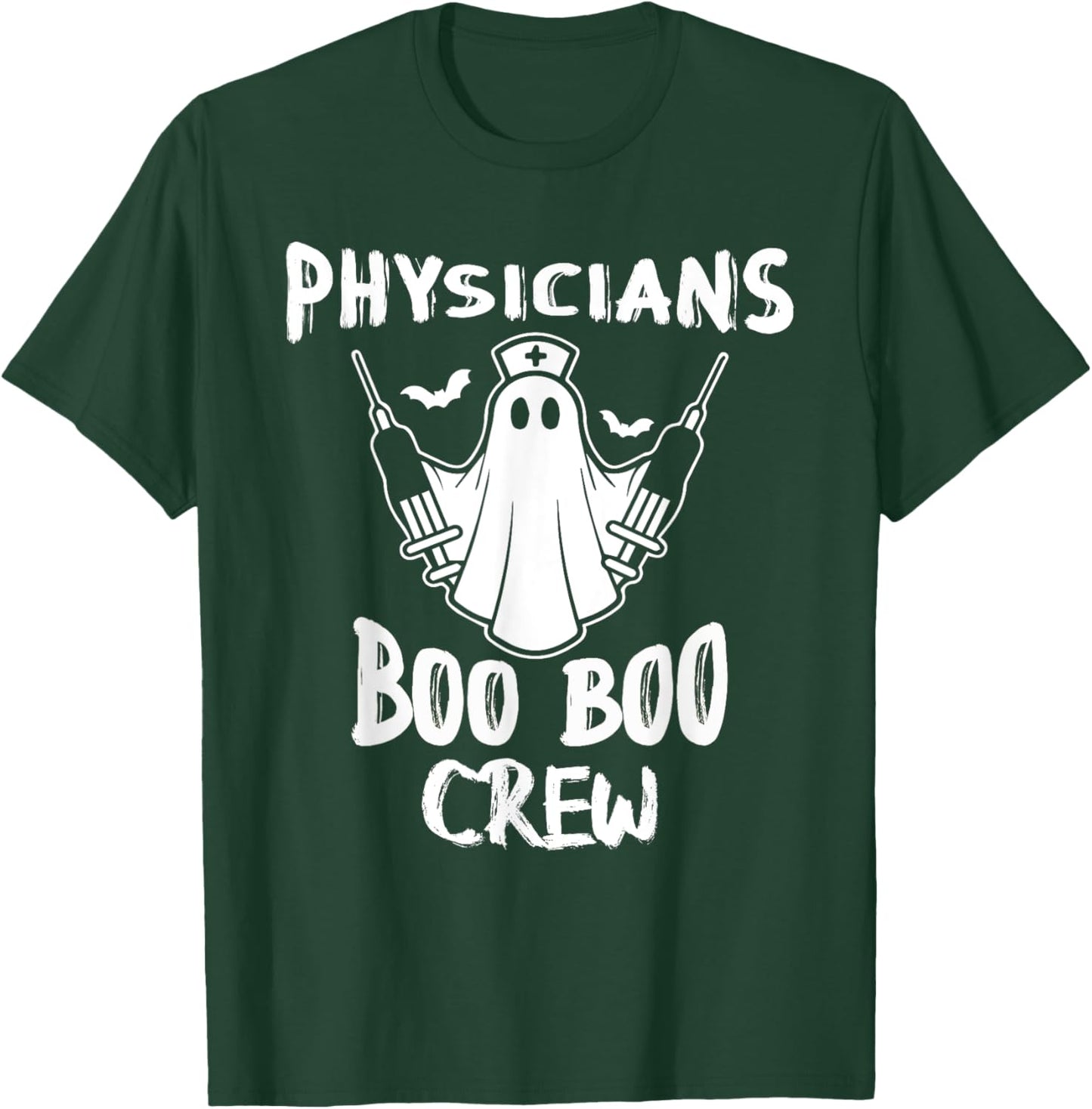 Physician Boo Boo Crew Halloween Nurse Ghost Costume T-Shirt - T-Shirt | Forest