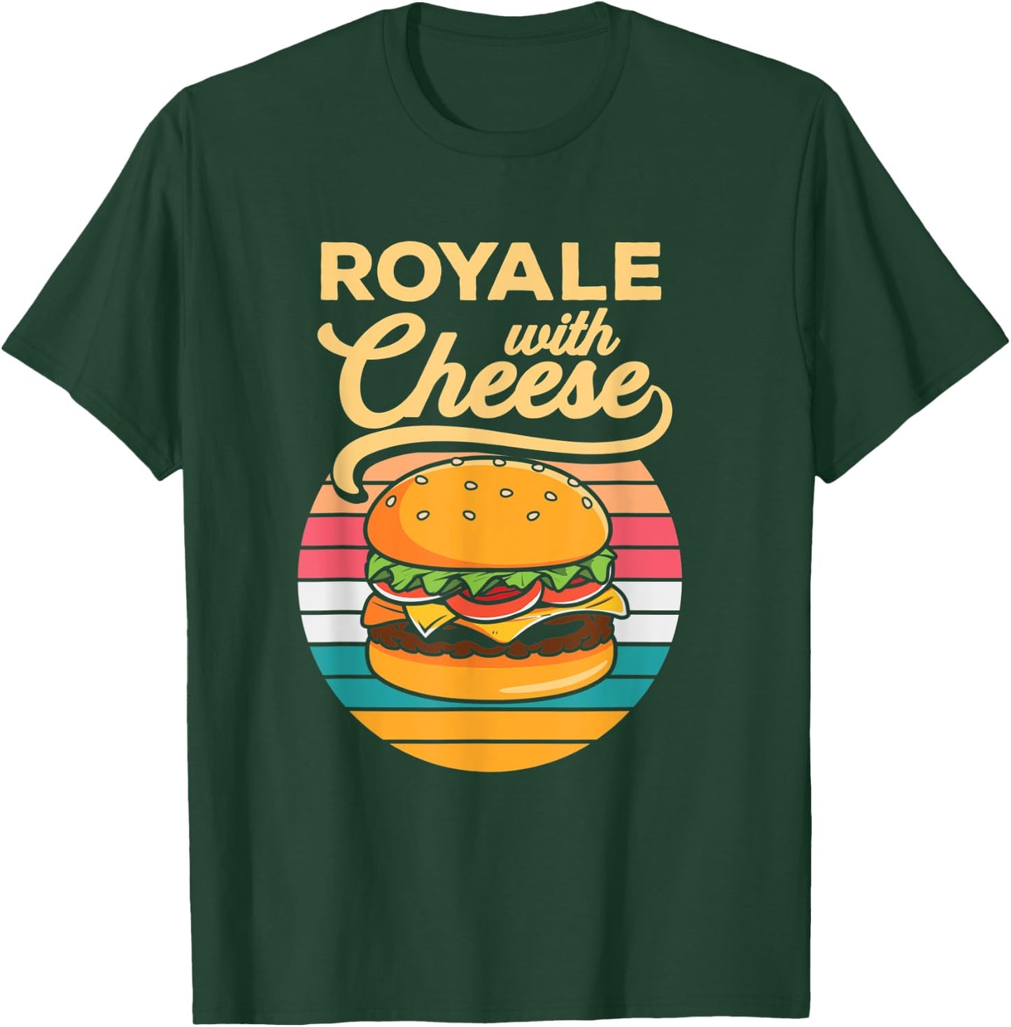 Cheese Burger Royale Cheeseburger Hamburger Lover T-Shirt - T-Shirt | Forest