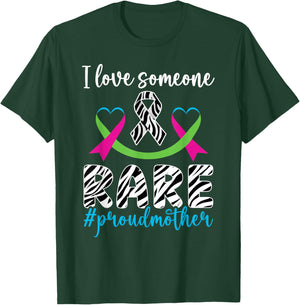 Proud Mother Rare Disease Warrior Rare Disease Awareness T-Shirt - T-Shirt | Forest