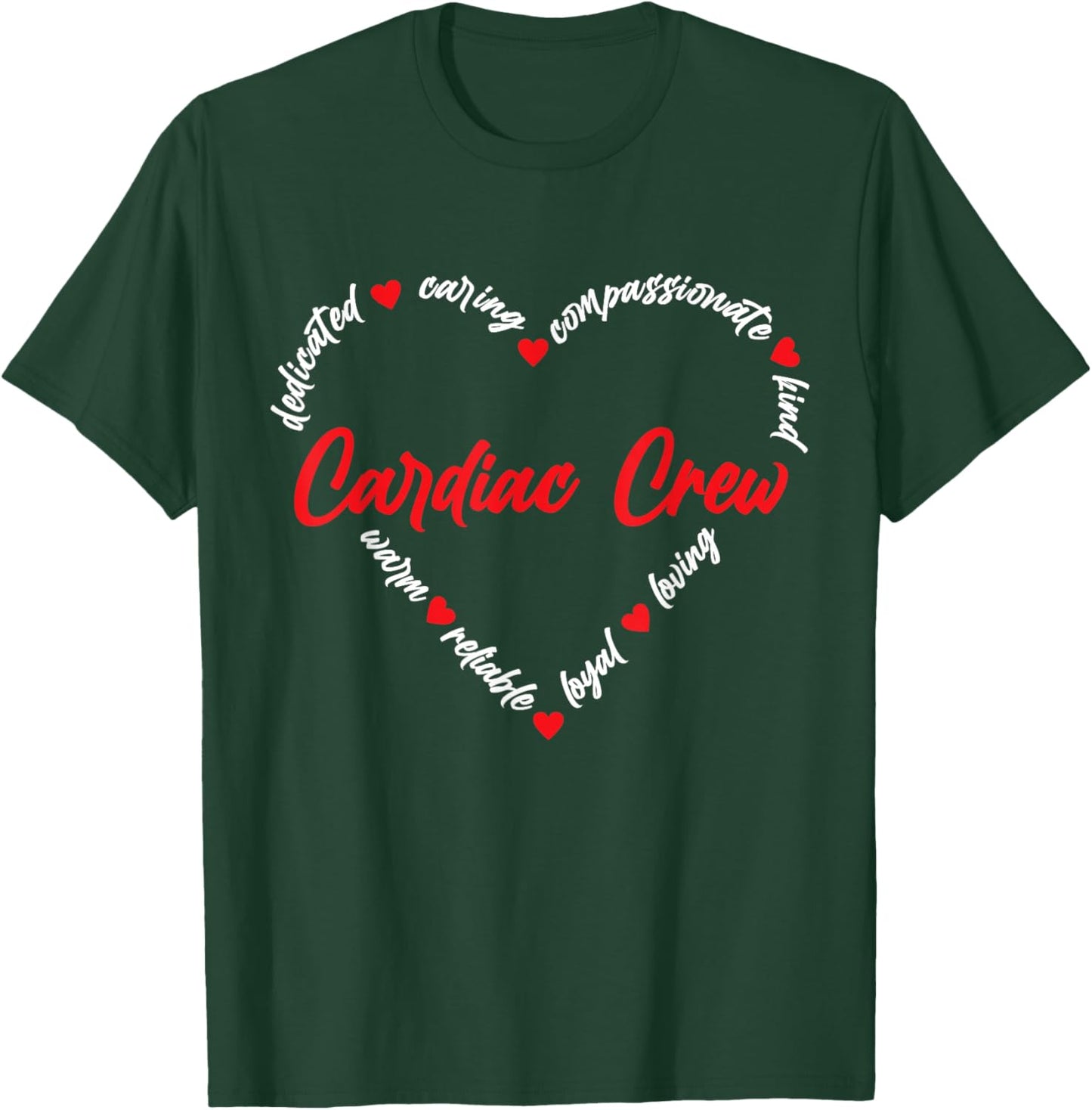 Cardiac Crew Cardiology Nurse Cardiologist T-Shirt - T-Shirt | Forest