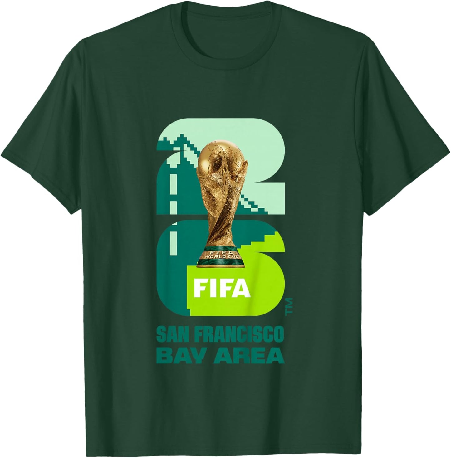 Kids FIFA World CUP26 San Francisco Trophy Color T-Shirt - T-Shirt | Forest