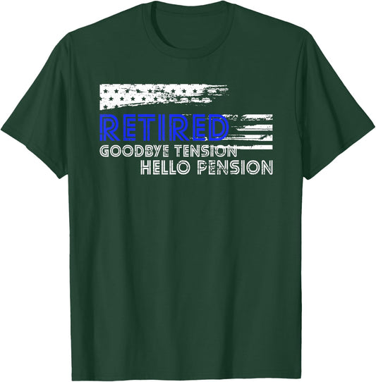 Law Enforcement Sheriff Retirement Gift Funny Police T-Shirt - T-Shirt | Forest