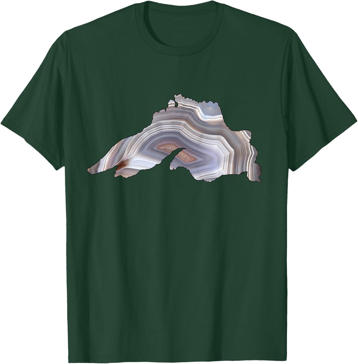 Lake Superior Agate Great Gift Rockhounds & Agate Lovers T-Shirt - T-Shirt | Forest