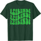 Isibindi Groovy Wavy Style School Spirit Wear Green Isibidi T-Shirt - T-Shirt | Forest