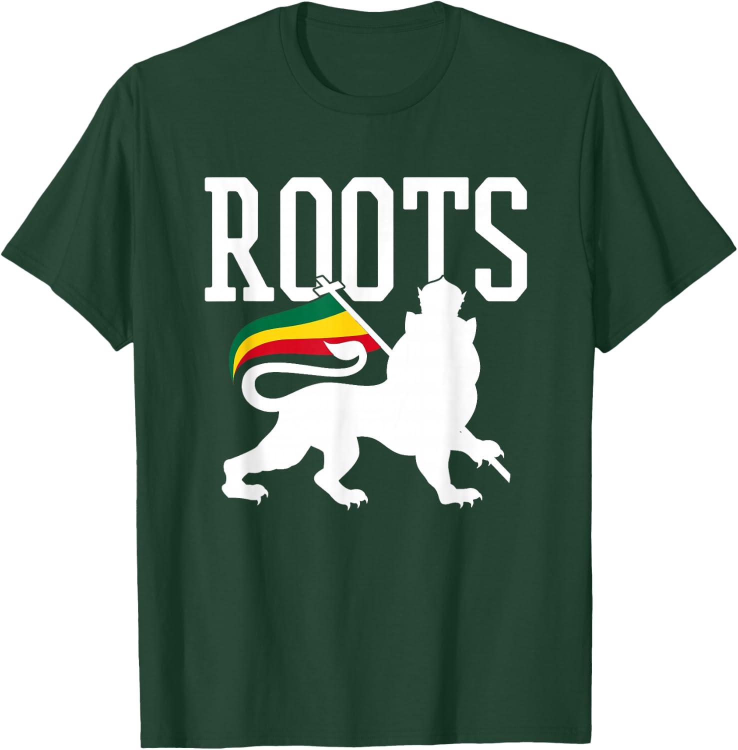 Reggae Roots Lion Of Judah Rastafari Rasta Music Gift T-Shirt - T-Shirt | Forest