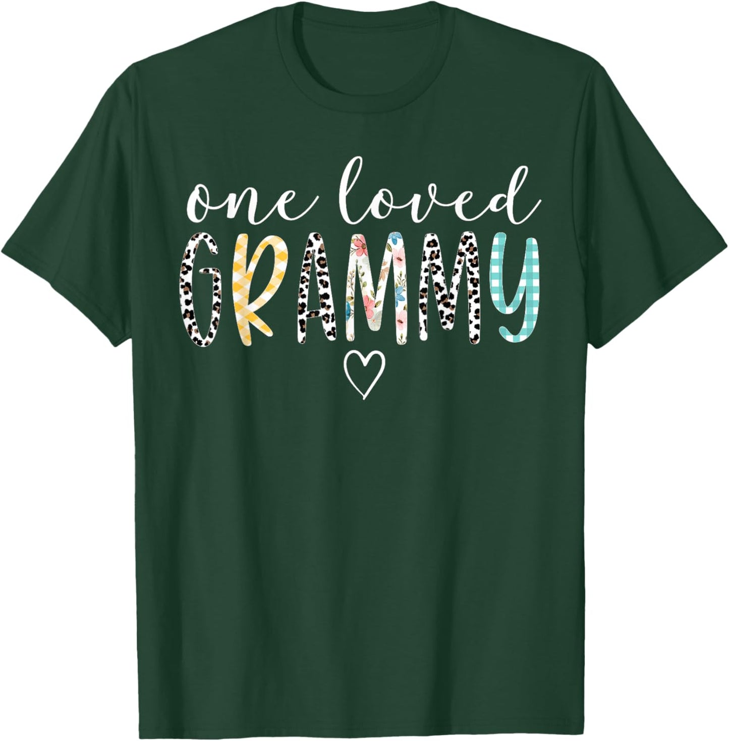 Grammy Gifts Women One Loved Grammy Mother's Day T-Shirt - T-Shirt | Forest