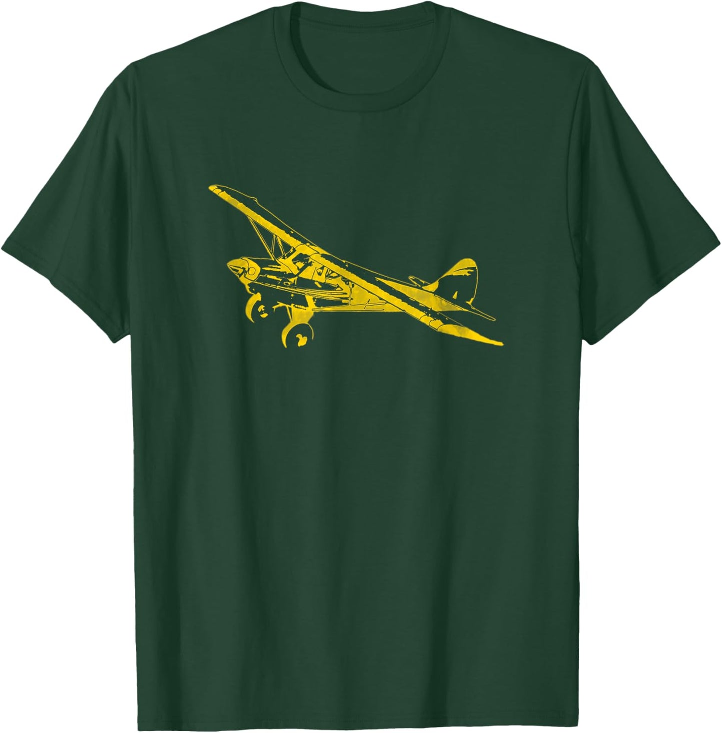 Classic Airplane Pilot Super Bush Cub T-Shirt - T-Shirt | Forest
