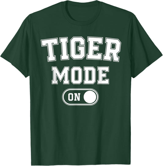 Tiger Mode On Costume Funny Striped Predator Gift Cat Lover T-Shirt - T-Shirt | Forest