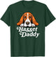 Basset Daddy Basset Hound Dad Puppy Cute Retro Dog Dad 80s T-Shirt - T-Shirt | Forest