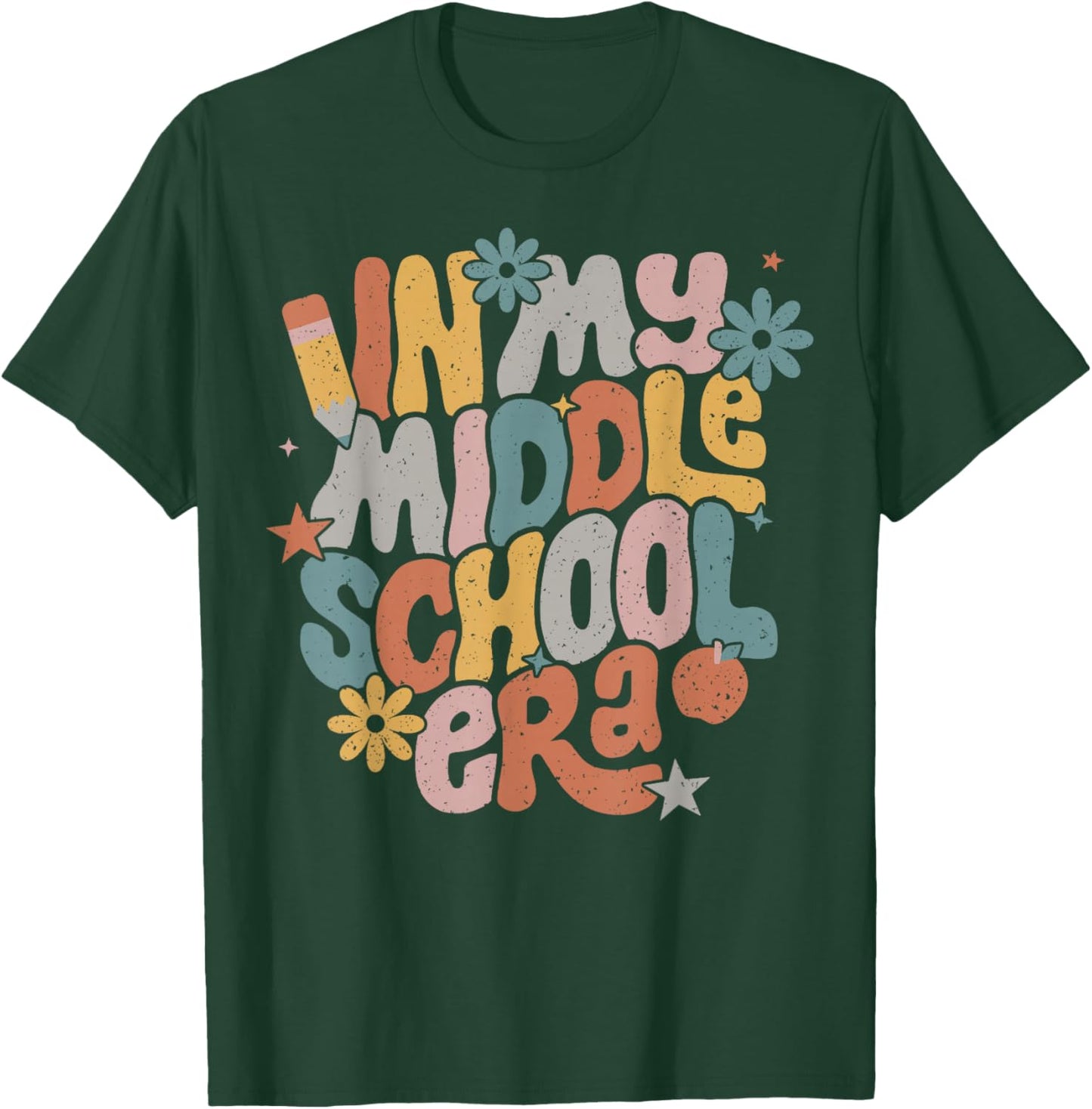 In My Middle School Era 5th Grade Graduation Back To School T-Shirt - T-Shirt | Forest
