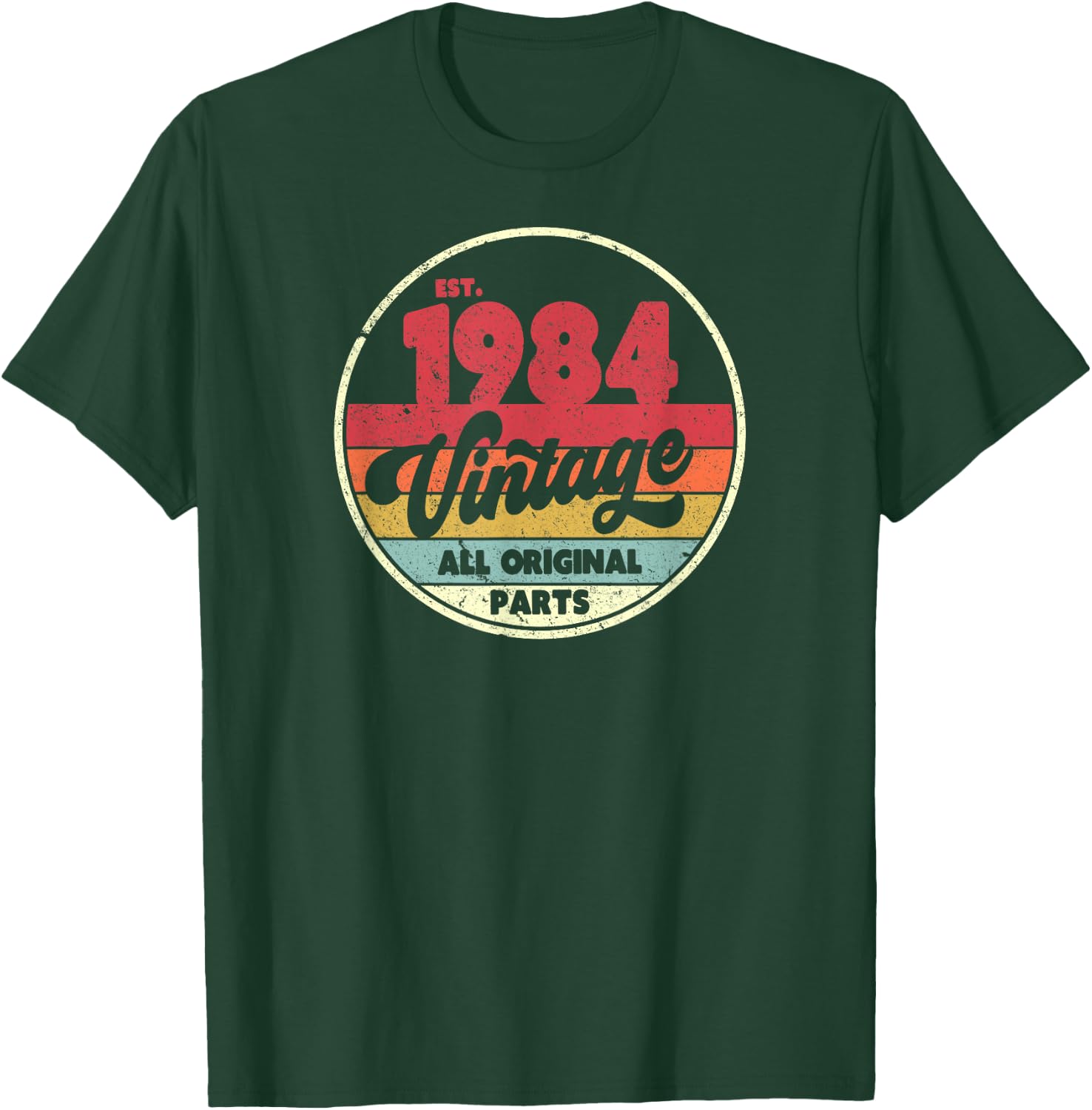 1984 Vintage Shirt, Birthday Gift . Retro Style T-Shirt - T-Shirt | Forest