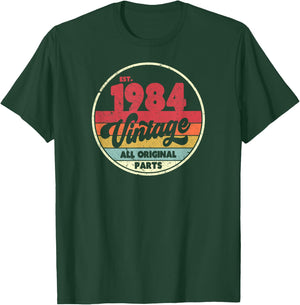 1984 Vintage Shirt, Birthday Gift . Retro Style T-Shirt - T-Shirt | Forest
