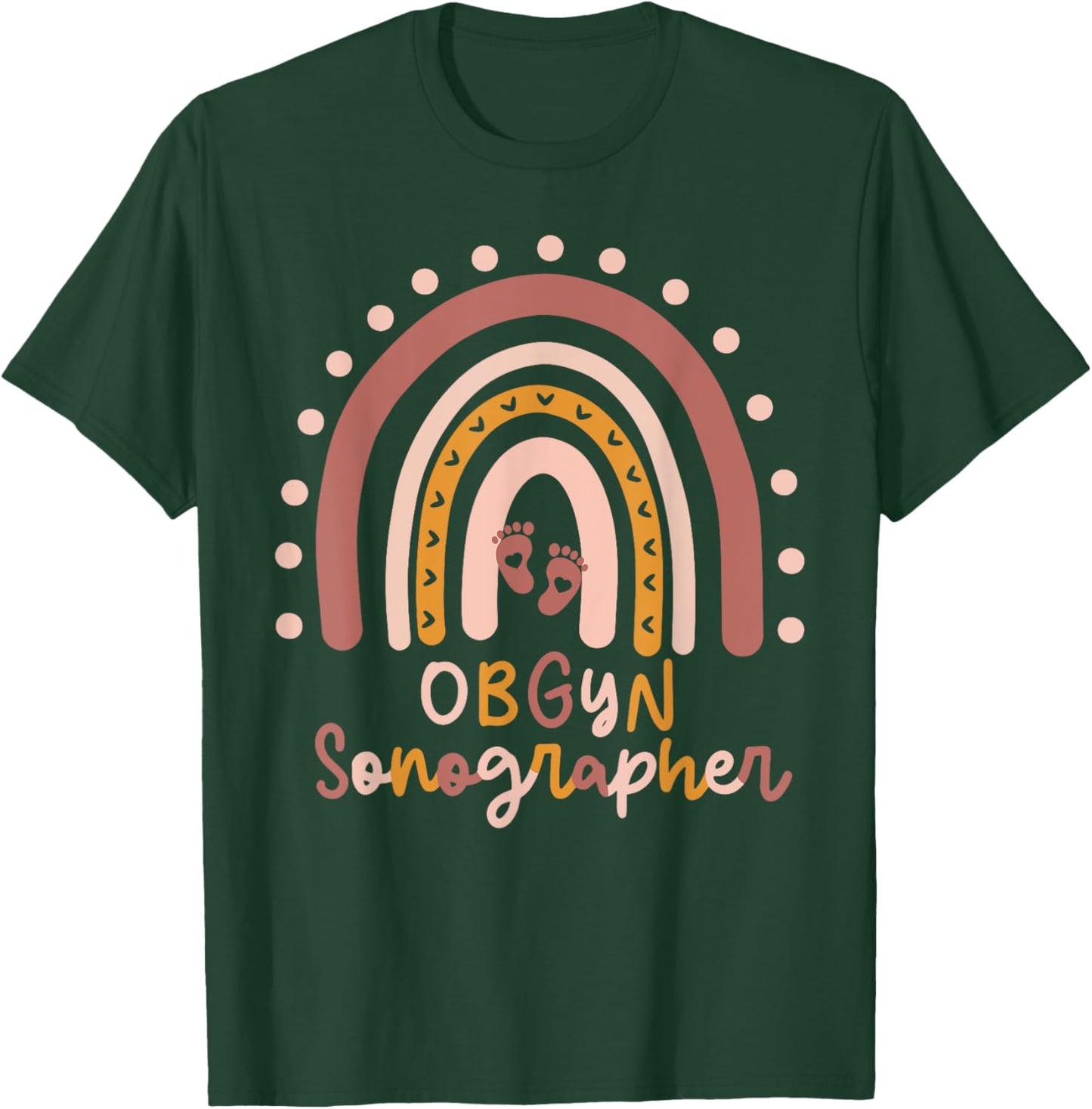 OBGYN Sonographer Obstetrician Gynecologist Nurse Ob Gyn T-Shirt - T-Shirt | Forest