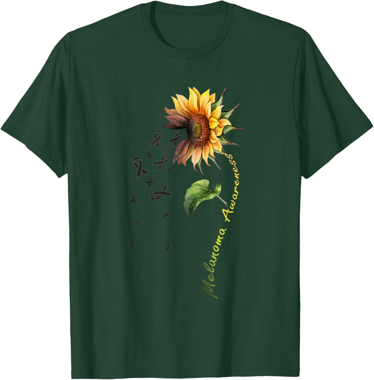 Melanoma Awareness Sunflower Shirt T-Shirt - T-Shirt | Forest