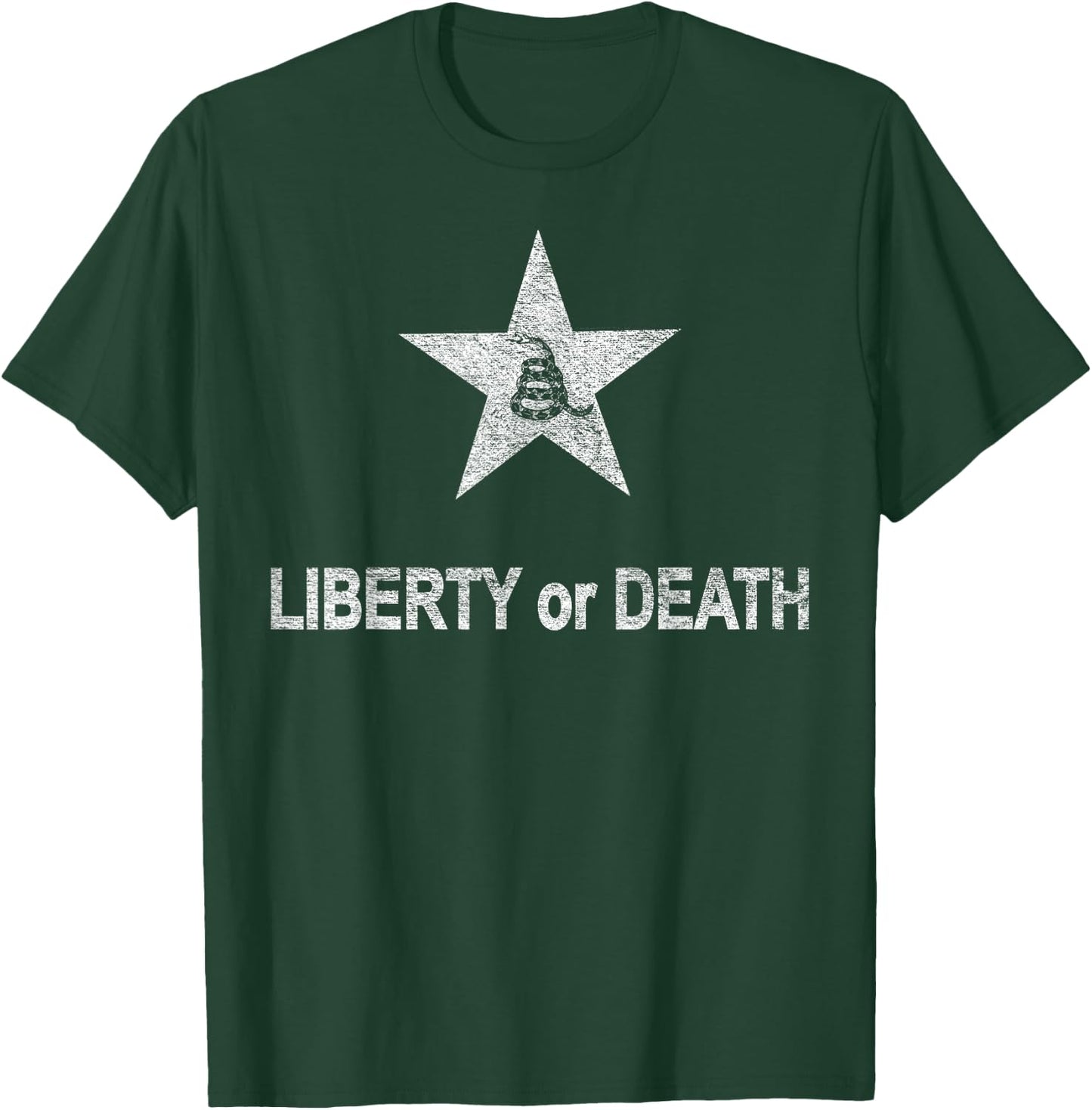Liberty or Death Battalion Flag Gadsden Snake T-Shirt - T-Shirt | Forest