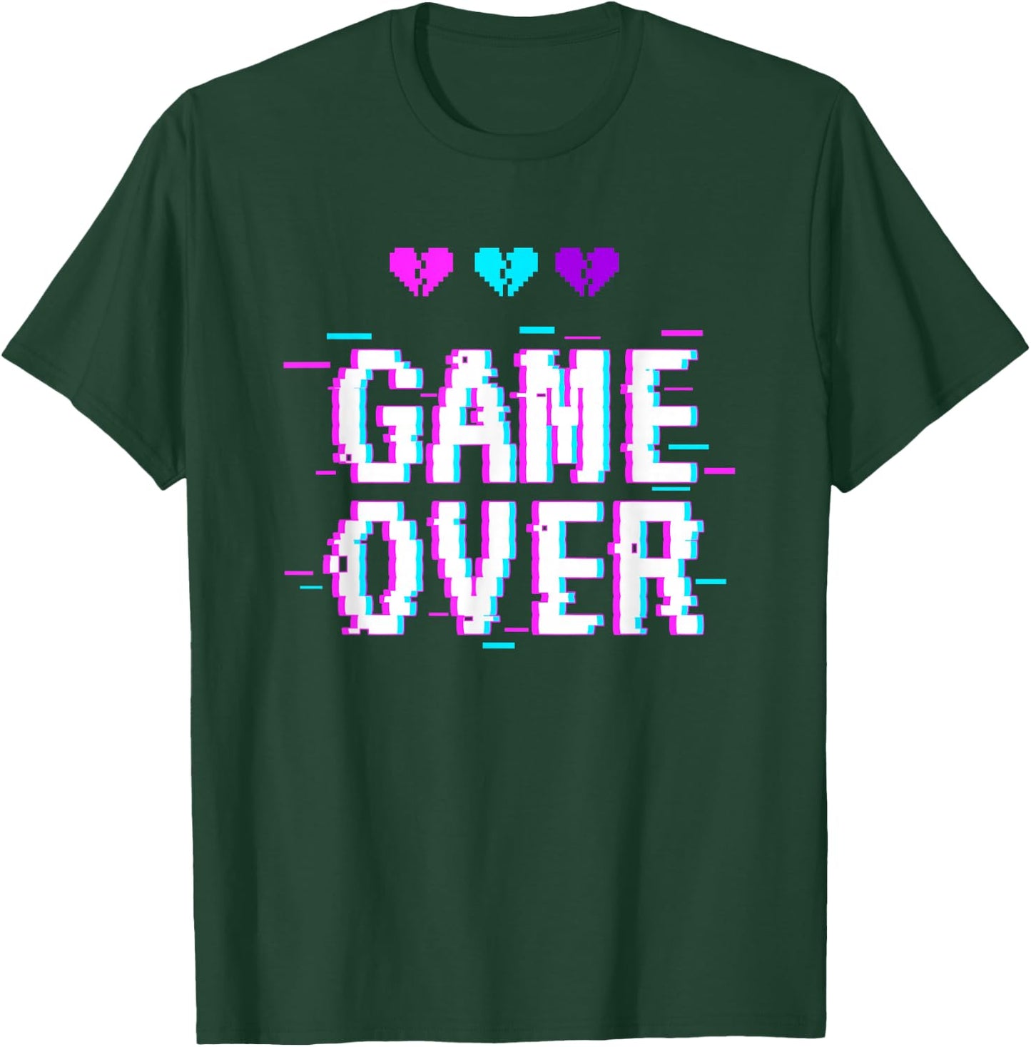 Vaporwave Aesthetic Style Game Over Yami Kawaii Pastel Goth T-Shirt - T-Shirt | Forest