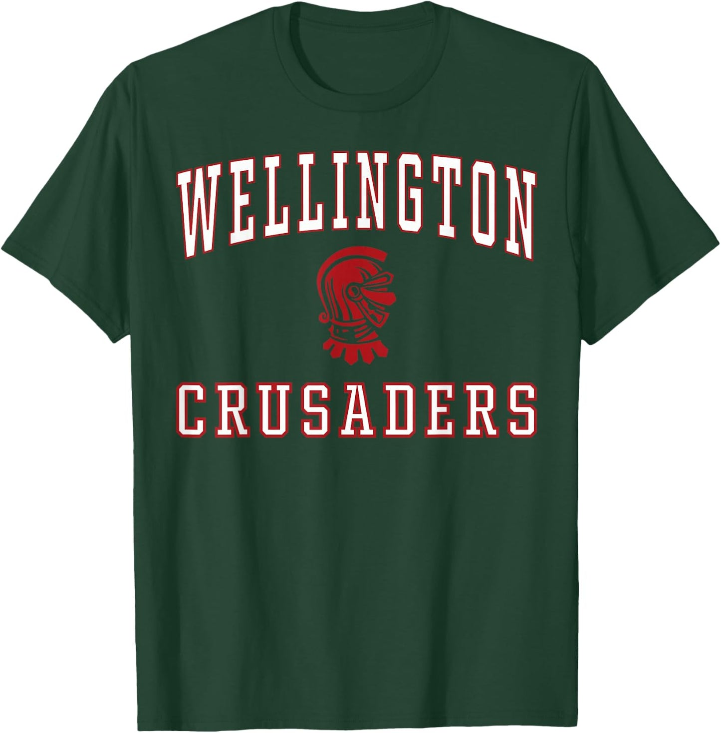 Wellington High School Crusaders C1 T-Shirt - T-Shirt | Forest