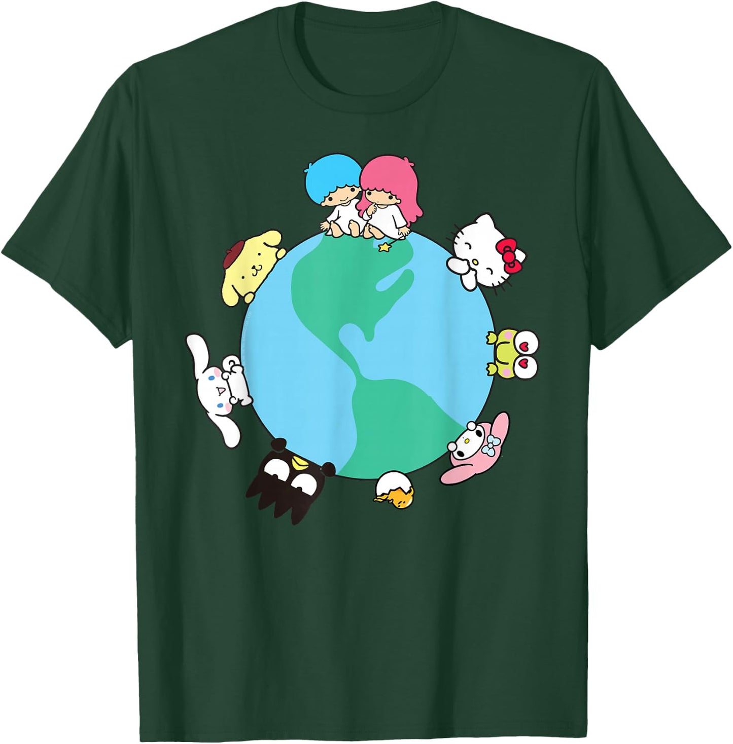 Hello Kitty and Friends Sanrio Earth T-Shirt - T-Shirt | Forest