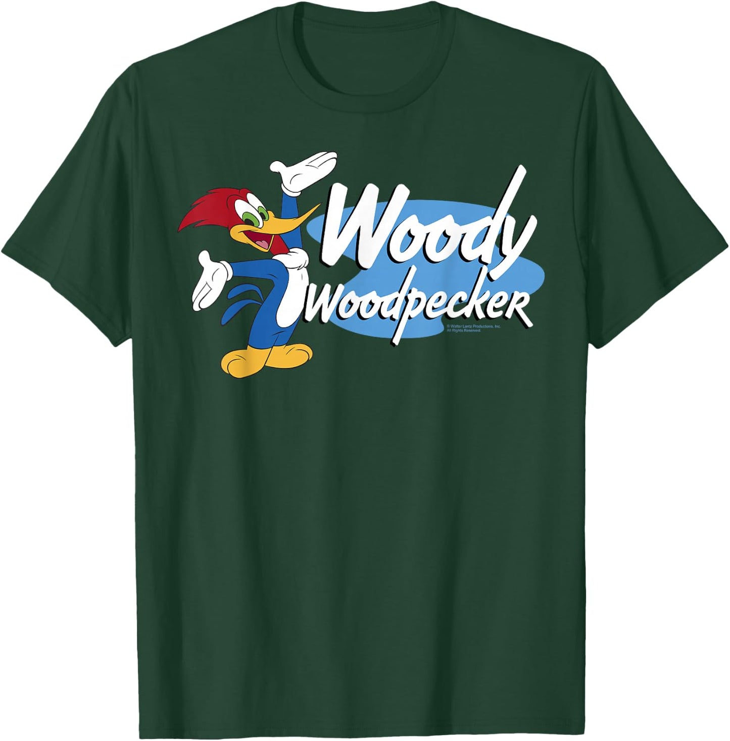 Woody Woodpecker Large Bold Logo Portrait T-Shirt - T-Shirt | Forest