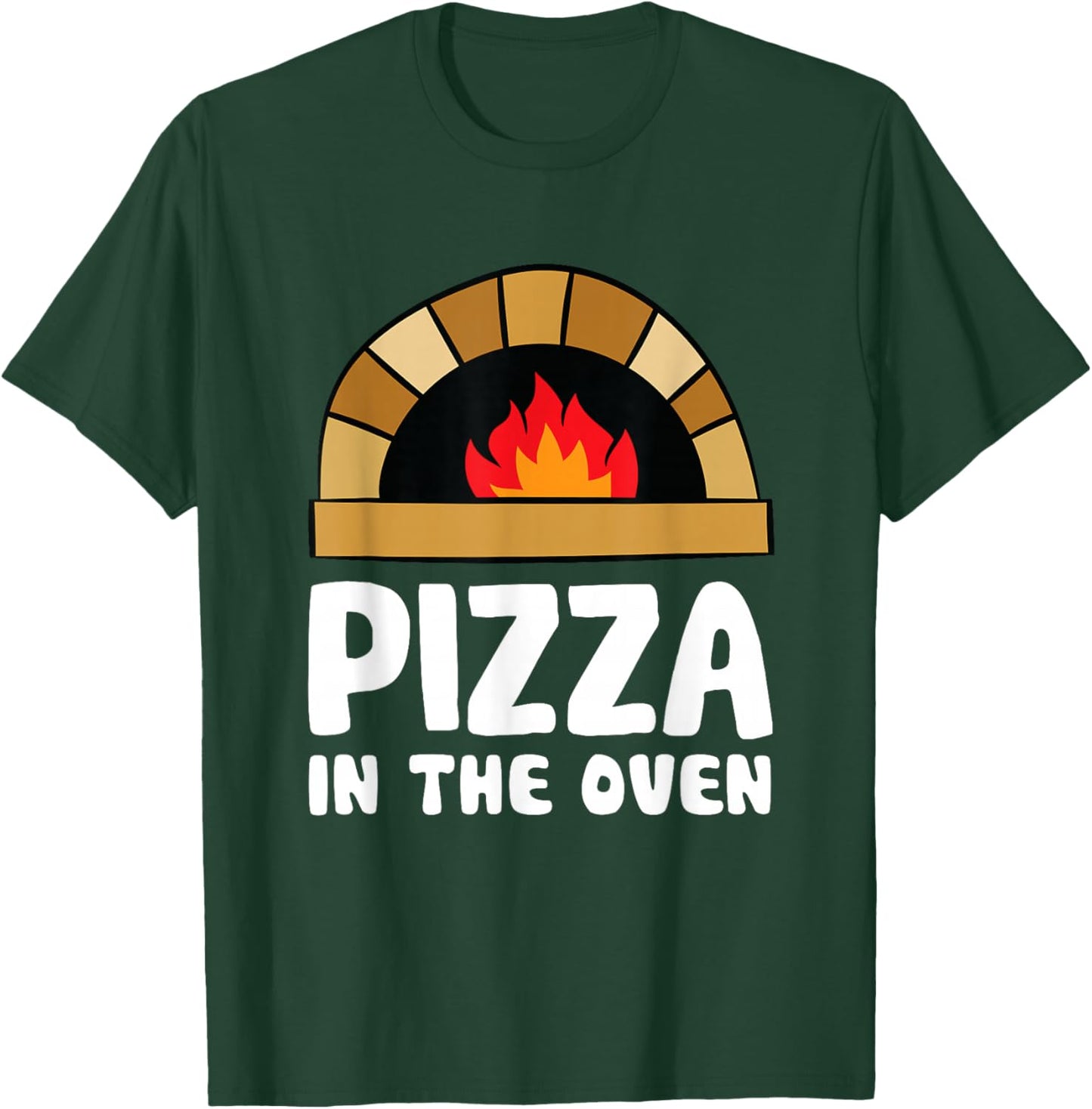 Pizza In The Oven Pregnant Women Pregnancy T-Shirt - T-Shirt | Forest
