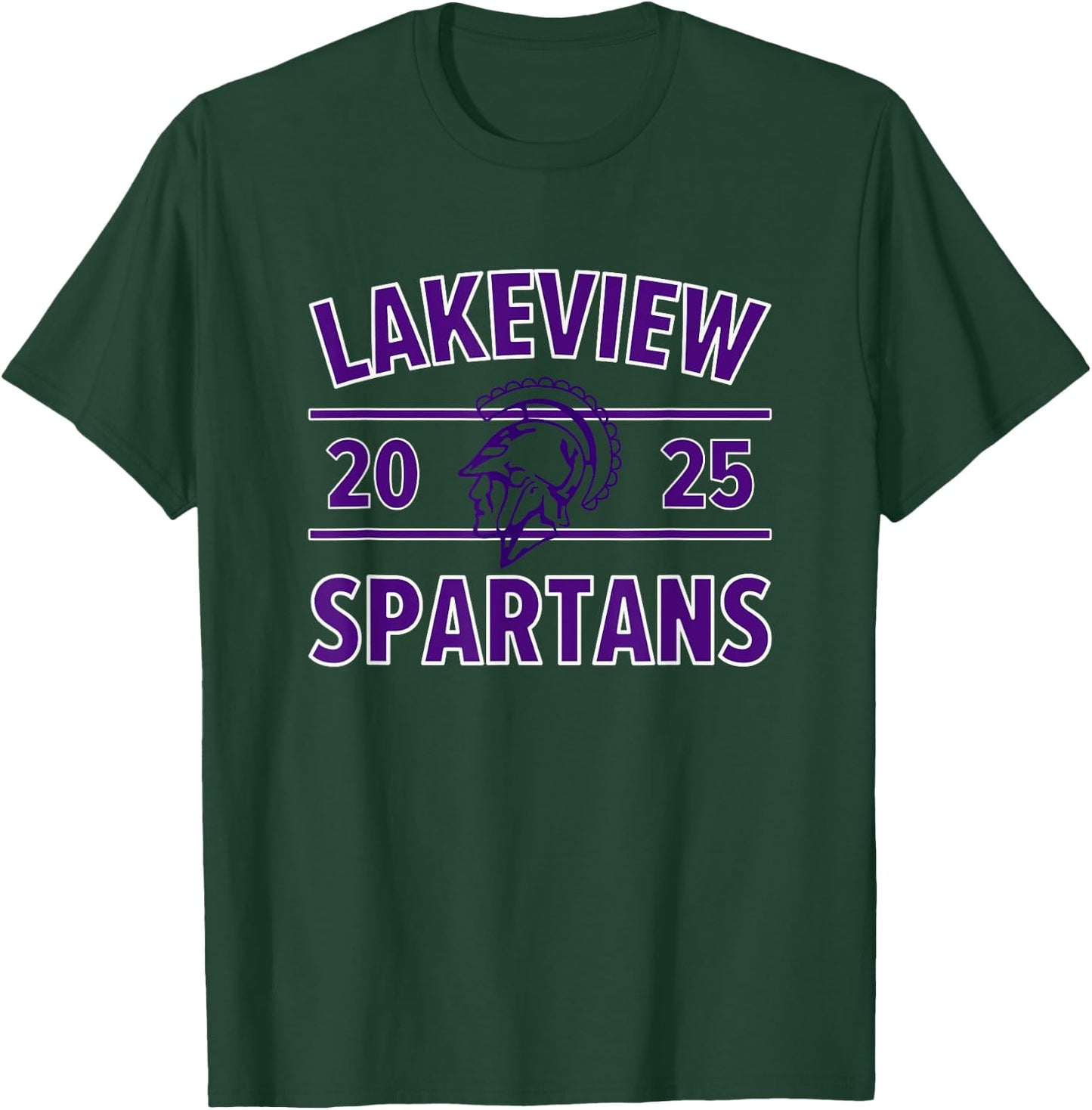 Lakeview Spartans Logo 2025 HS T-Shirt - T-Shirt | Forest