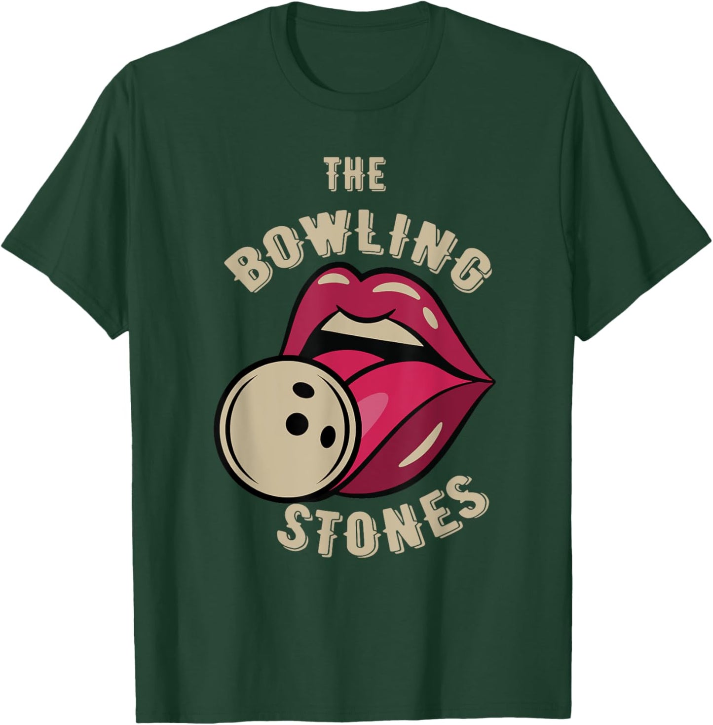 Funny Pun Bowling Stone T-Shirt - T-Shirt | Forest