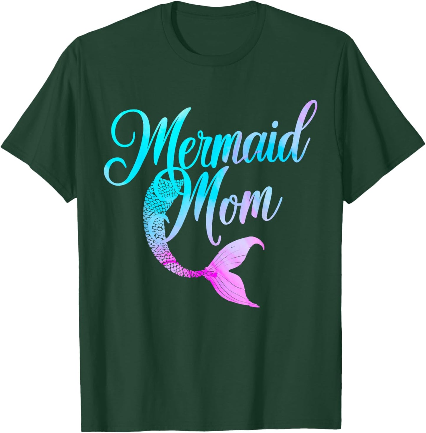 Mermaid Birthday Party Mermaid Mom T-Shirt - T-Shirt | Forest