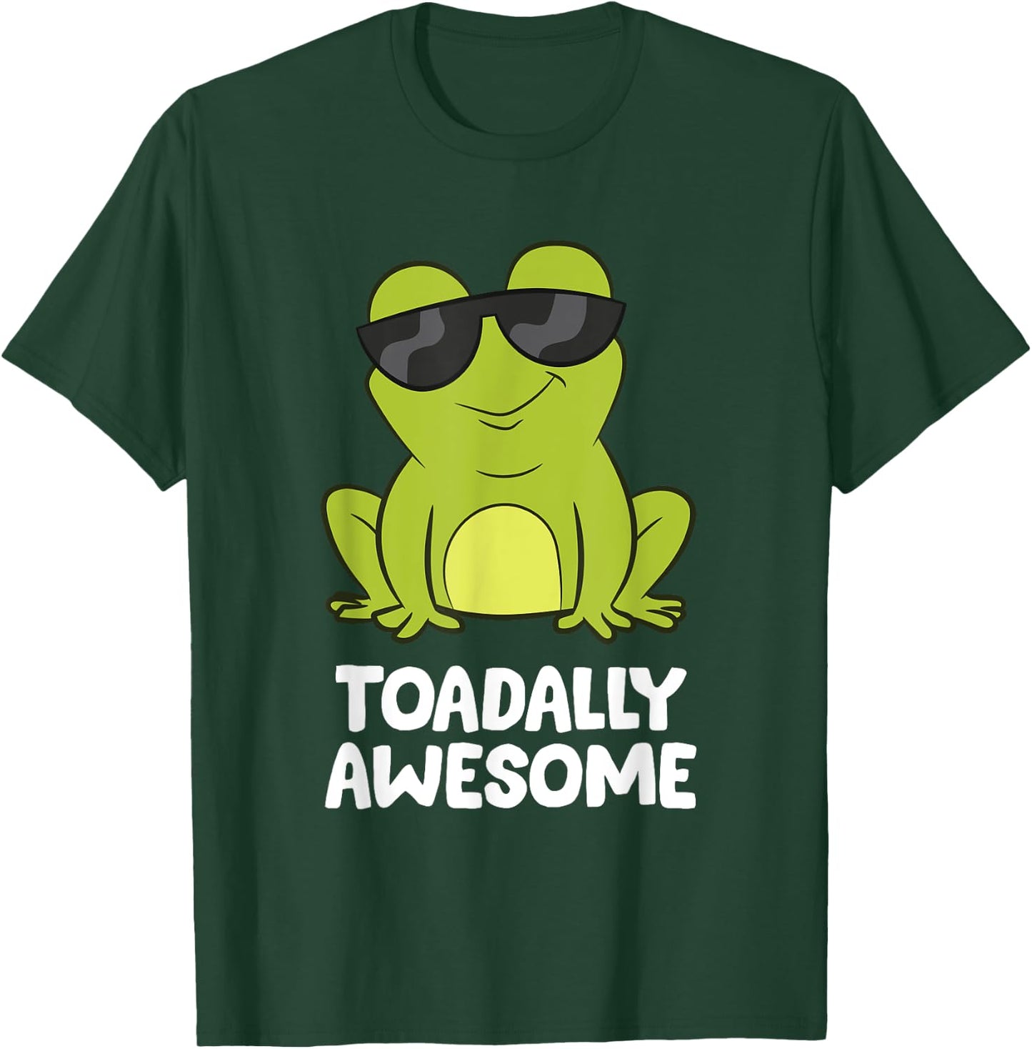 The Toad Lover Gift Store Toadally Awesome Amphibian Frog Funny Toad T-Shirt - T-Shirt | Forest