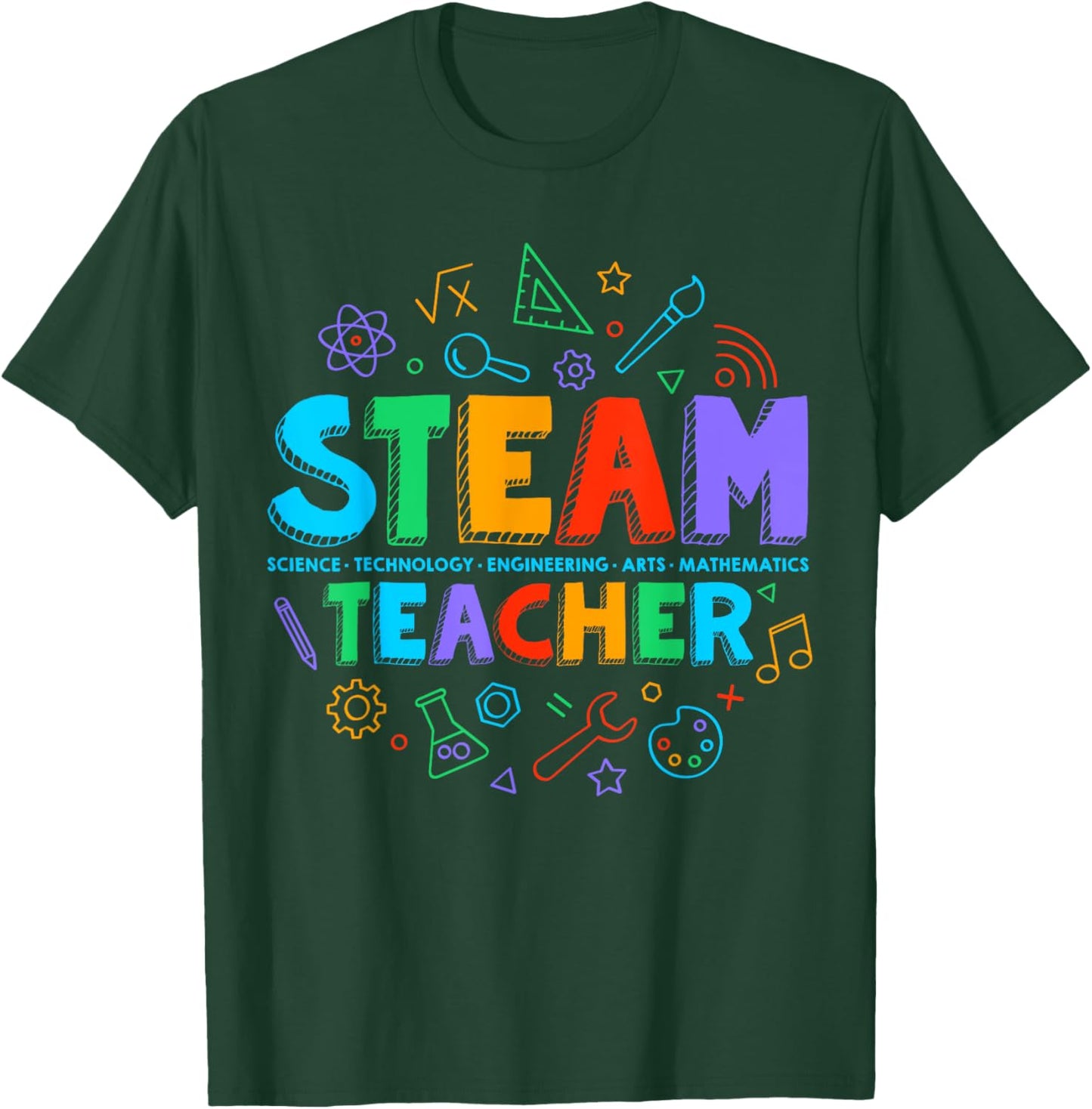 STEAM Teacher STEAM Student Programs Back to School Women Kids T-Shirt - T-Shirt | Forest