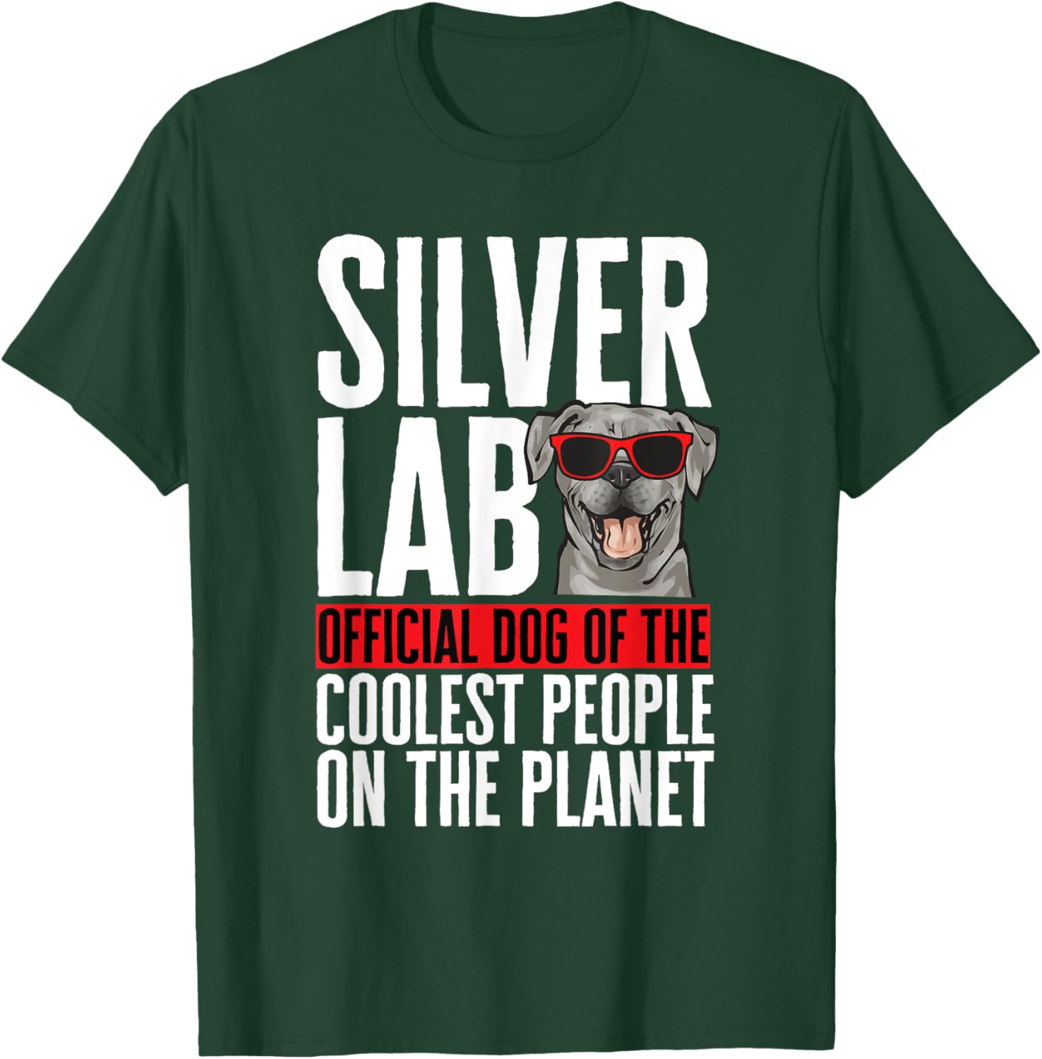 Silver Labrador Retriever Silver Lab T-Shirt - T-Shirt | Forest