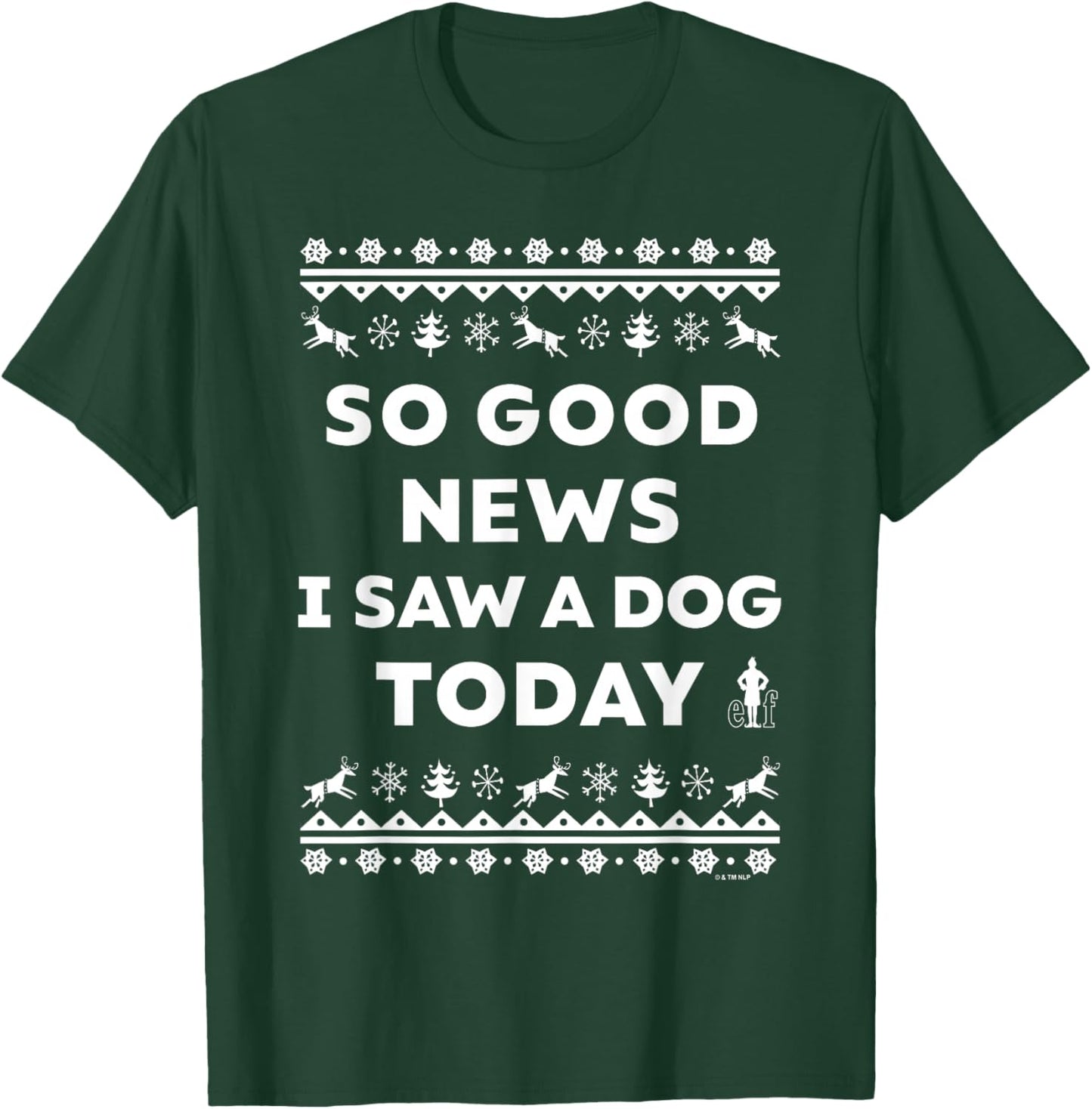 Elf Good news Faux Sweater T-Shirt - T-Shirt | Forest
