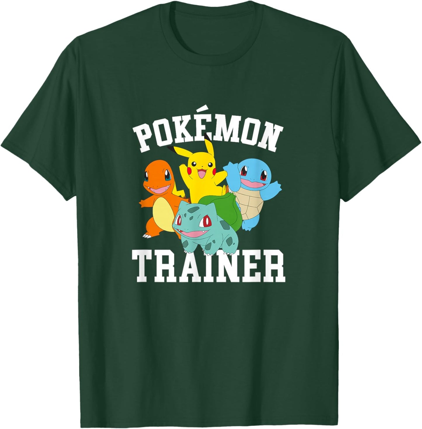 Pokémon Trainer Kanto Starters Vintage Portraits T-Shirt - T-Shirt | Forest