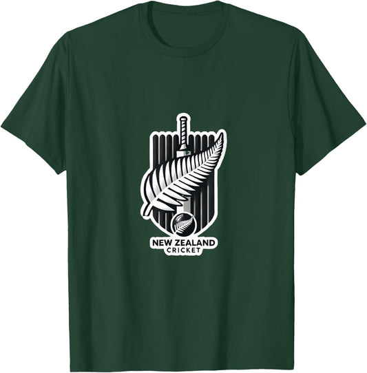 New Zealand Cricket: Celebrating the Spirit of the Black Cap T-Shirt - T-Shirt | Forest