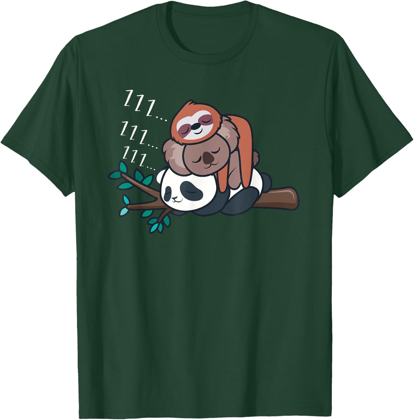 Panda Shirt Men Women Kid Panda Lover Gift Panda Koala Sloth T-Shirt - T-Shirt | Forest