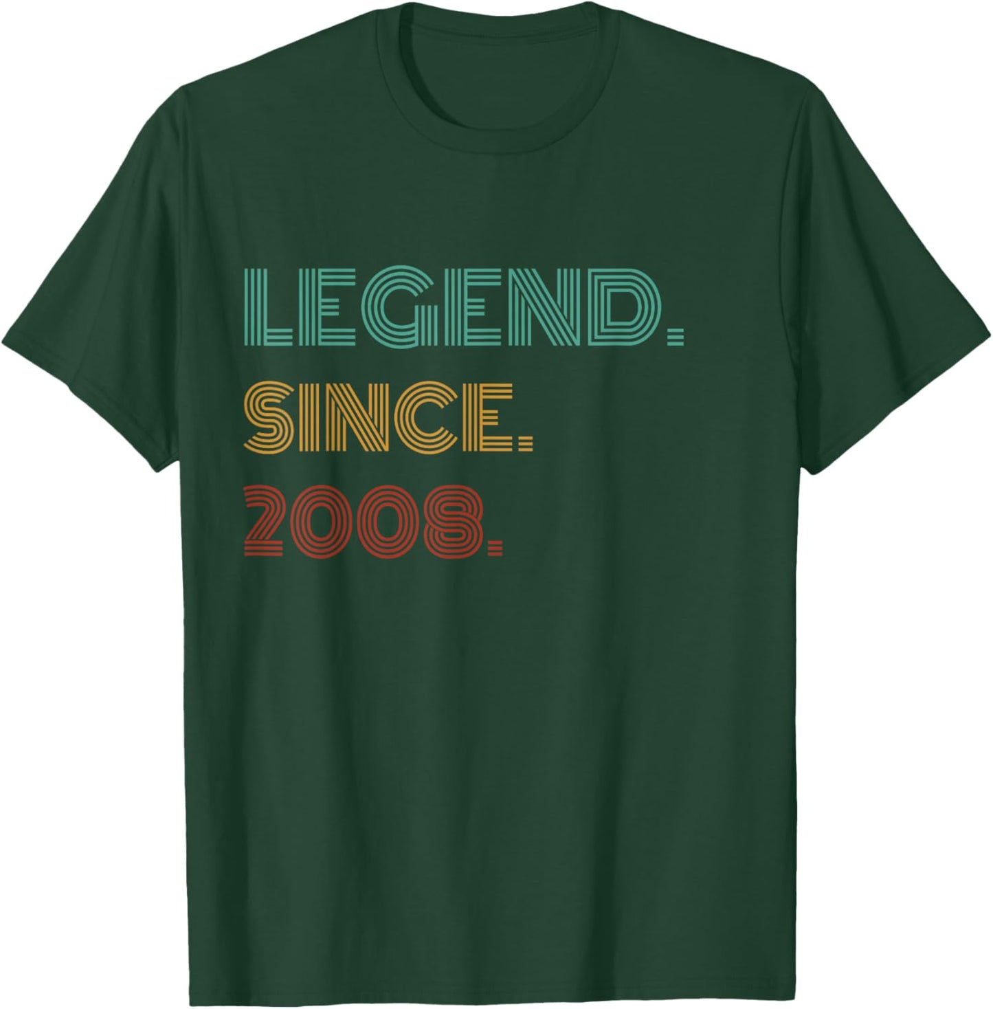 18 Years Old Legend Since 2008 18th Birthday T-Shirt - T-Shirt | Forest
