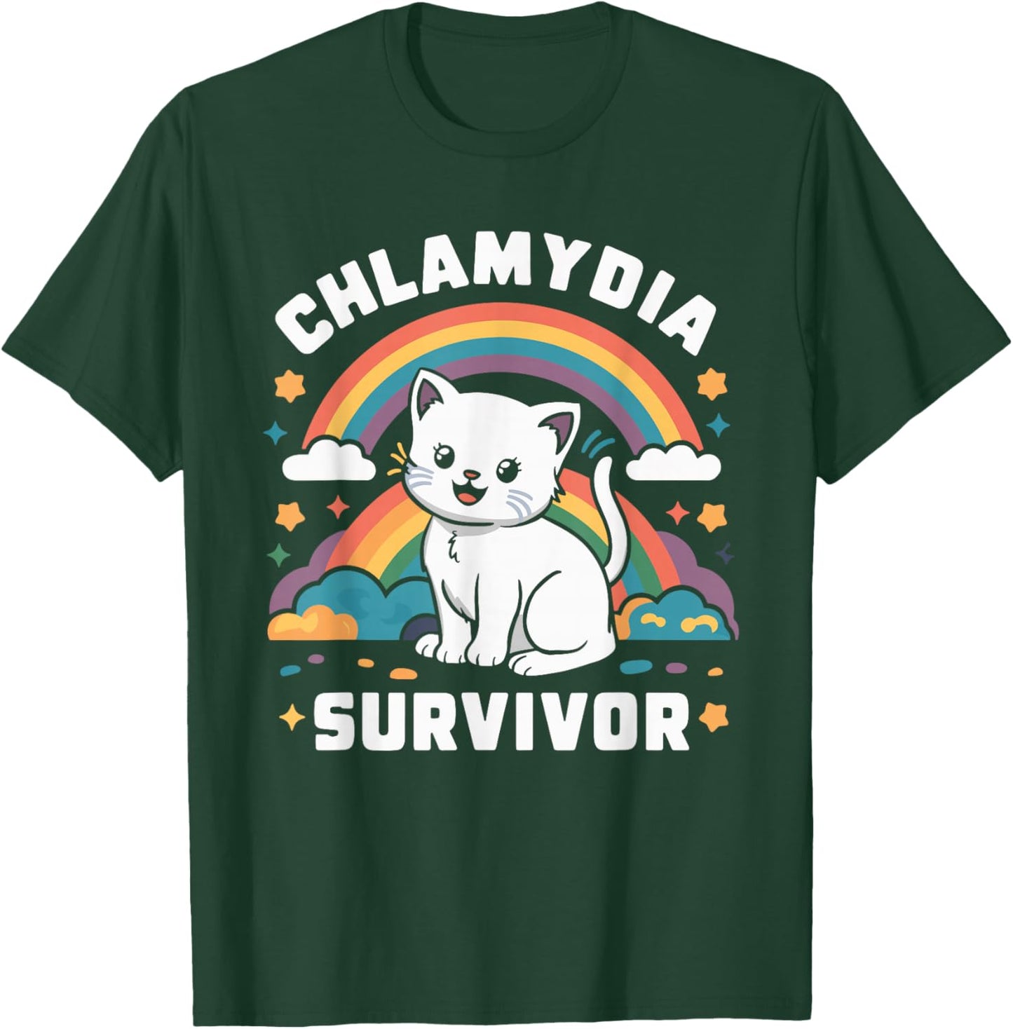 Chlamydia Survivor T-Shirt - T-Shirt | Forest