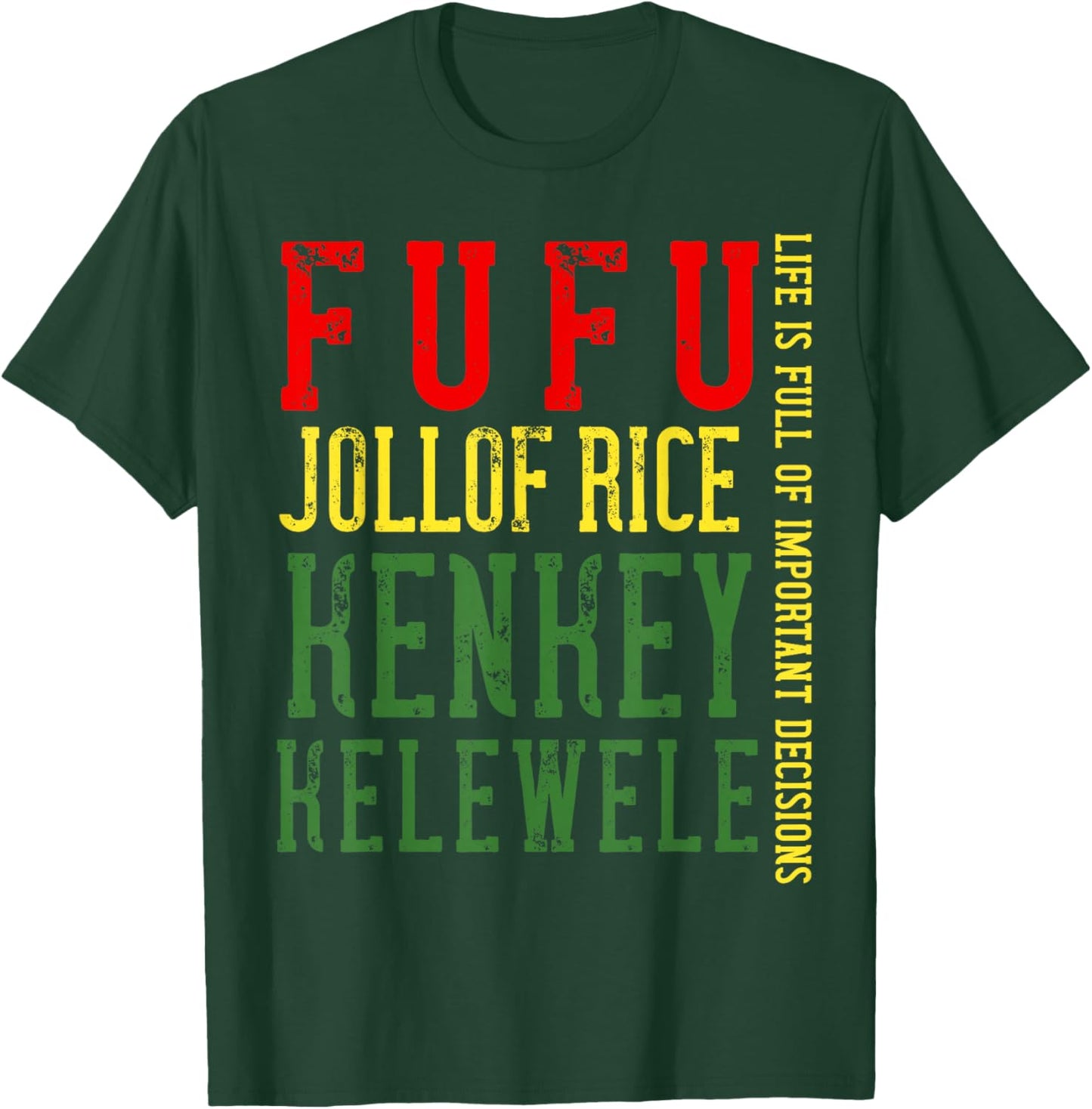 Ghana Flag Women Ghanaian Pride Roots Heritage Food T-Shirt - T-Shirt | Forest