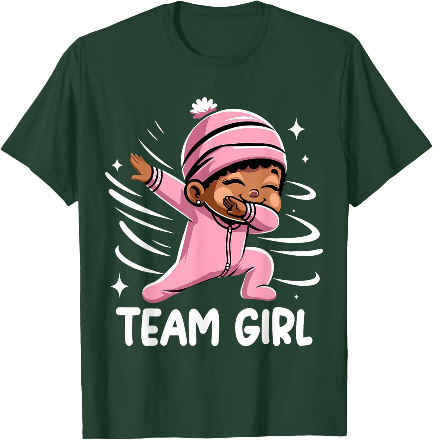 Gender Reveal Party Team Girl Baby Announcement T-Shirt - T-Shirt | Forest