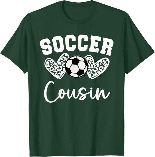 Soccer Cousin Matching Family Soccer T-Shirt - T-Shirt | Forest