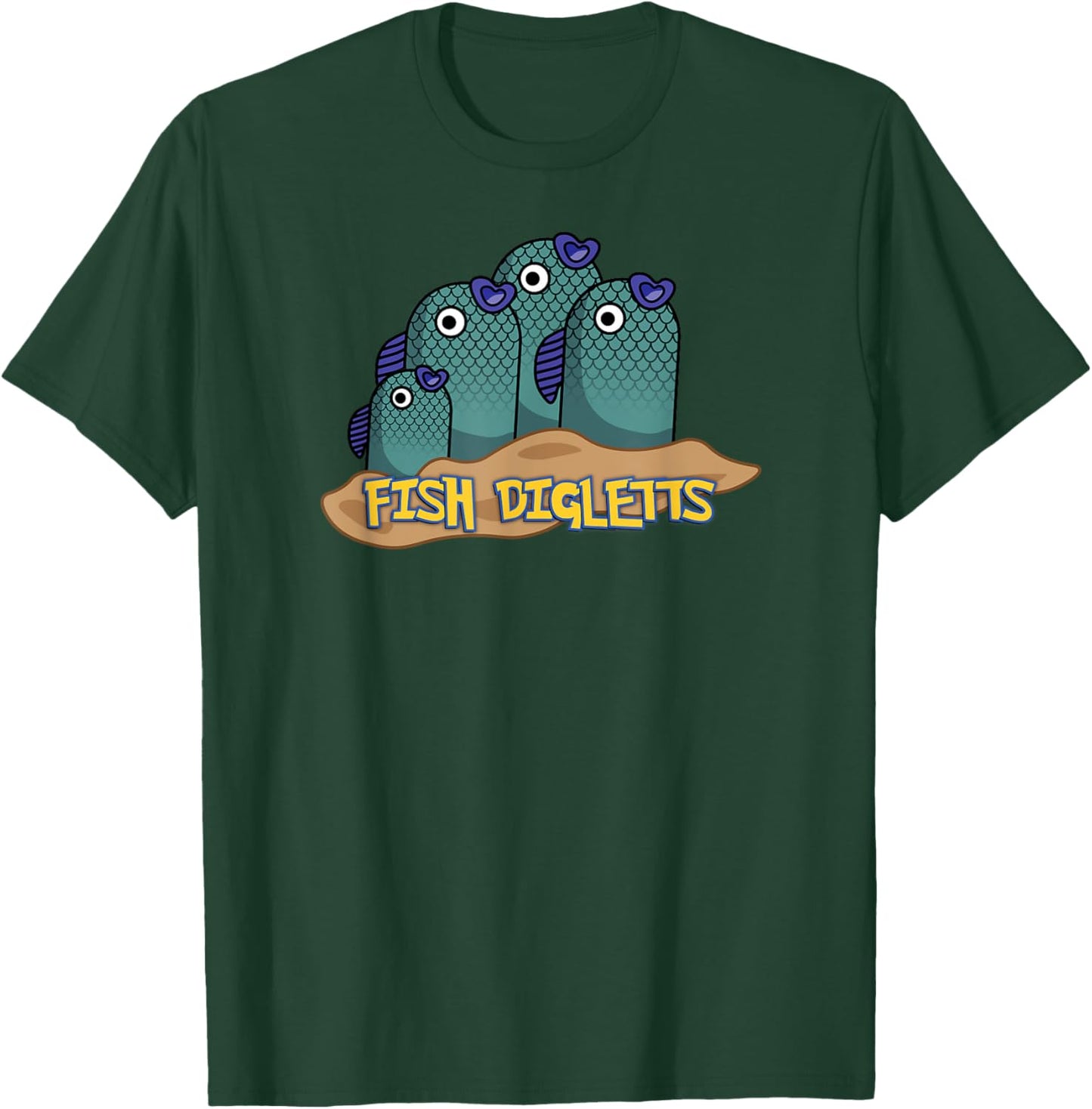 Fish Digletts T-Shirt - T-Shirt | Forest