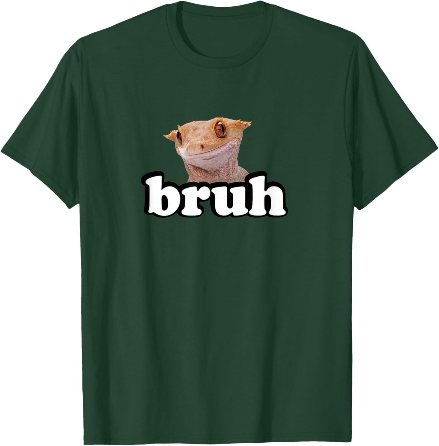 Pet Lizard Bruh Crested Gecko Lover T-Shirt - T-Shirt | Forest